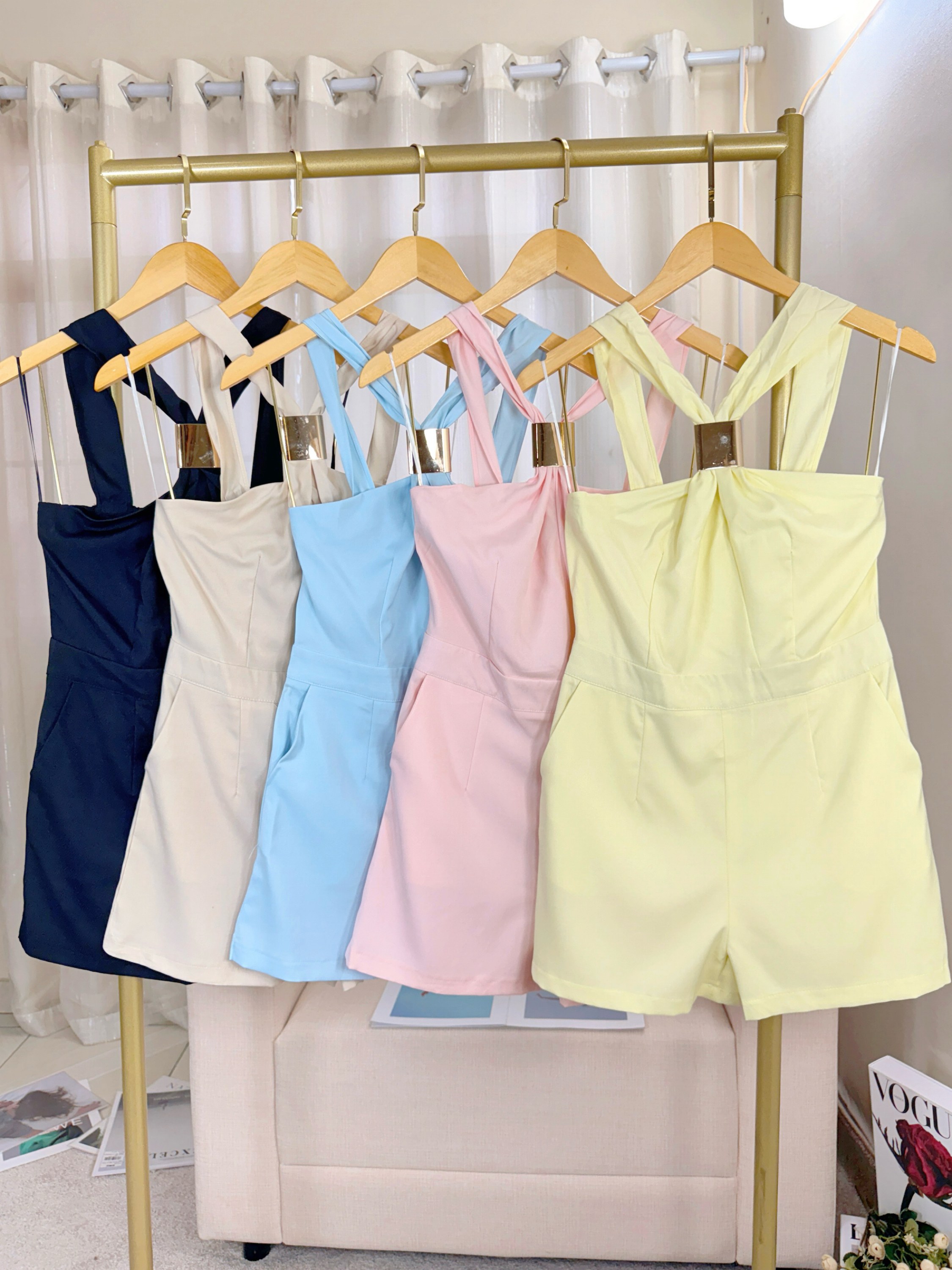 Fancy modas macaquinho candy collor