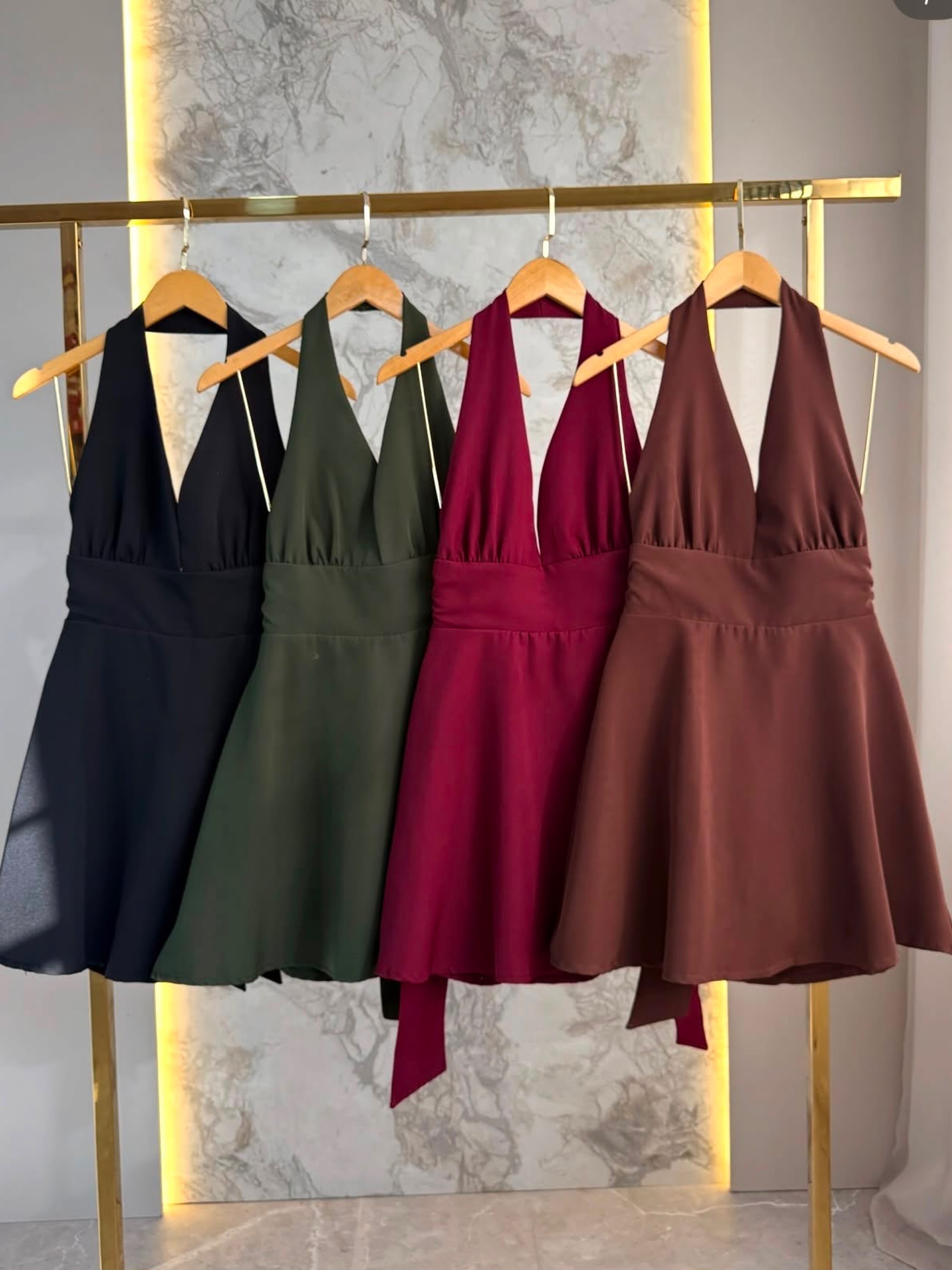 Fancy modas vestido decote