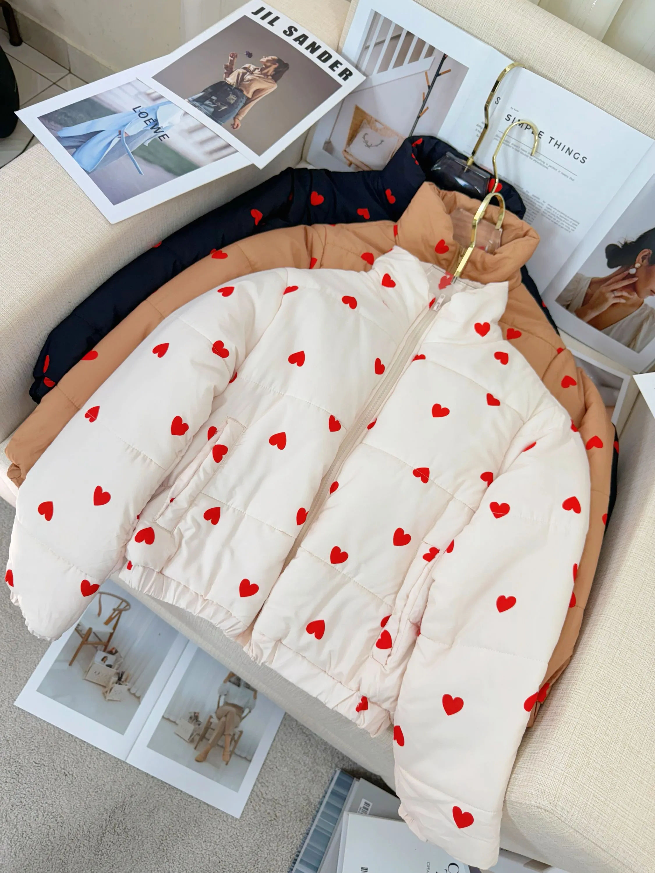 Fancy Modas jaqueta estampada coração