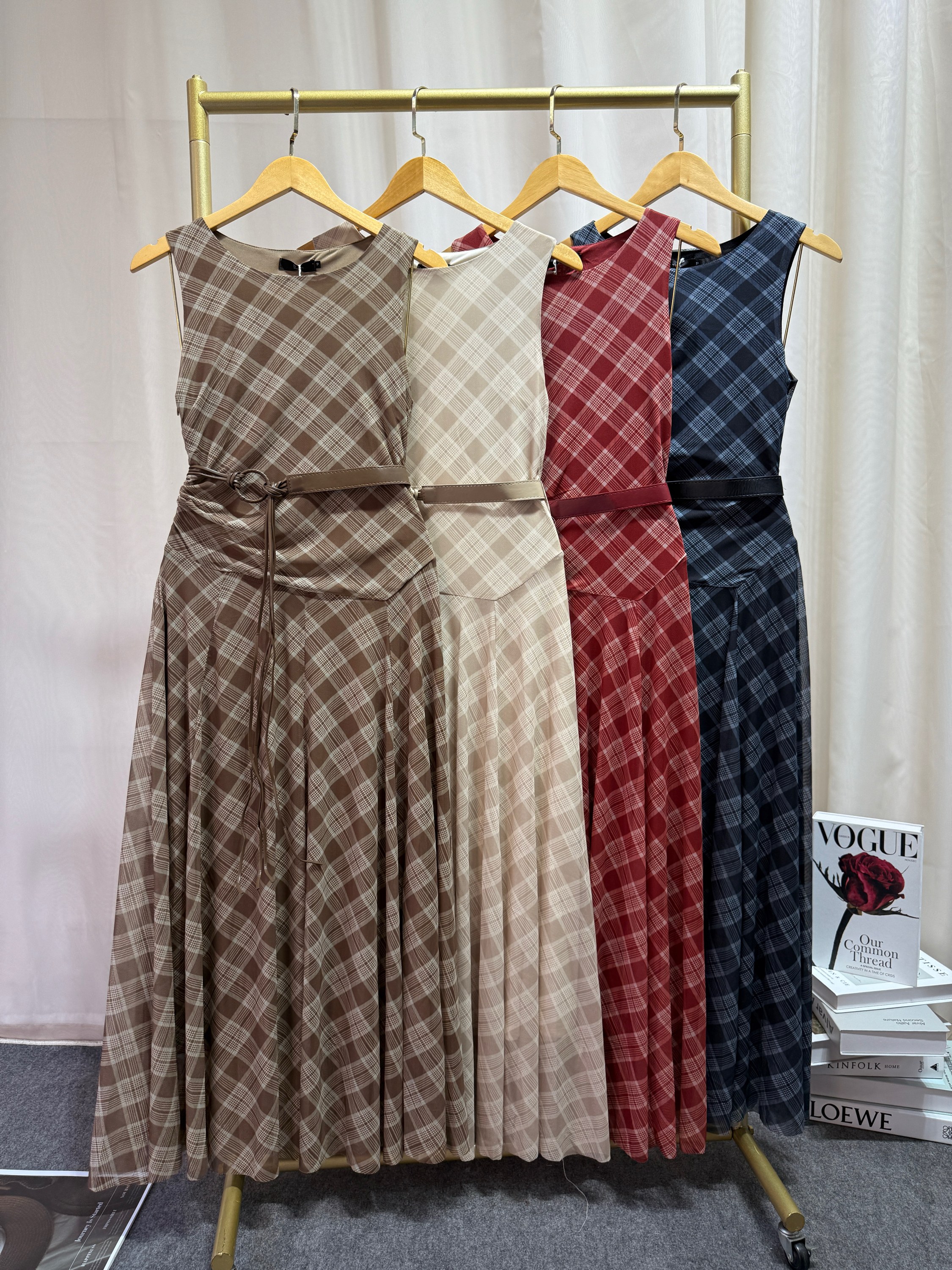 Fancy Modas Vestido xadrez