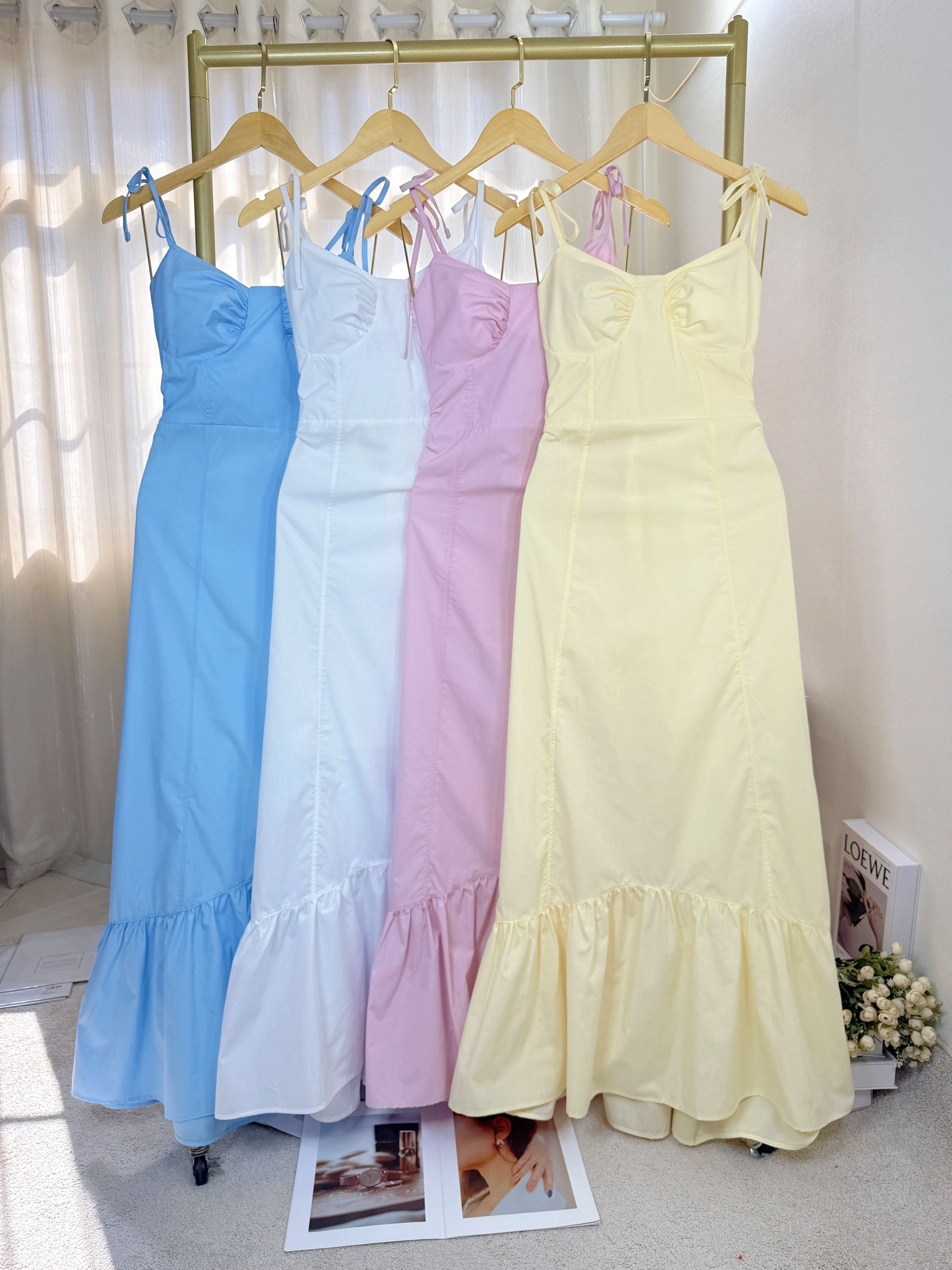 Fancy modas vestido mídi tricoline