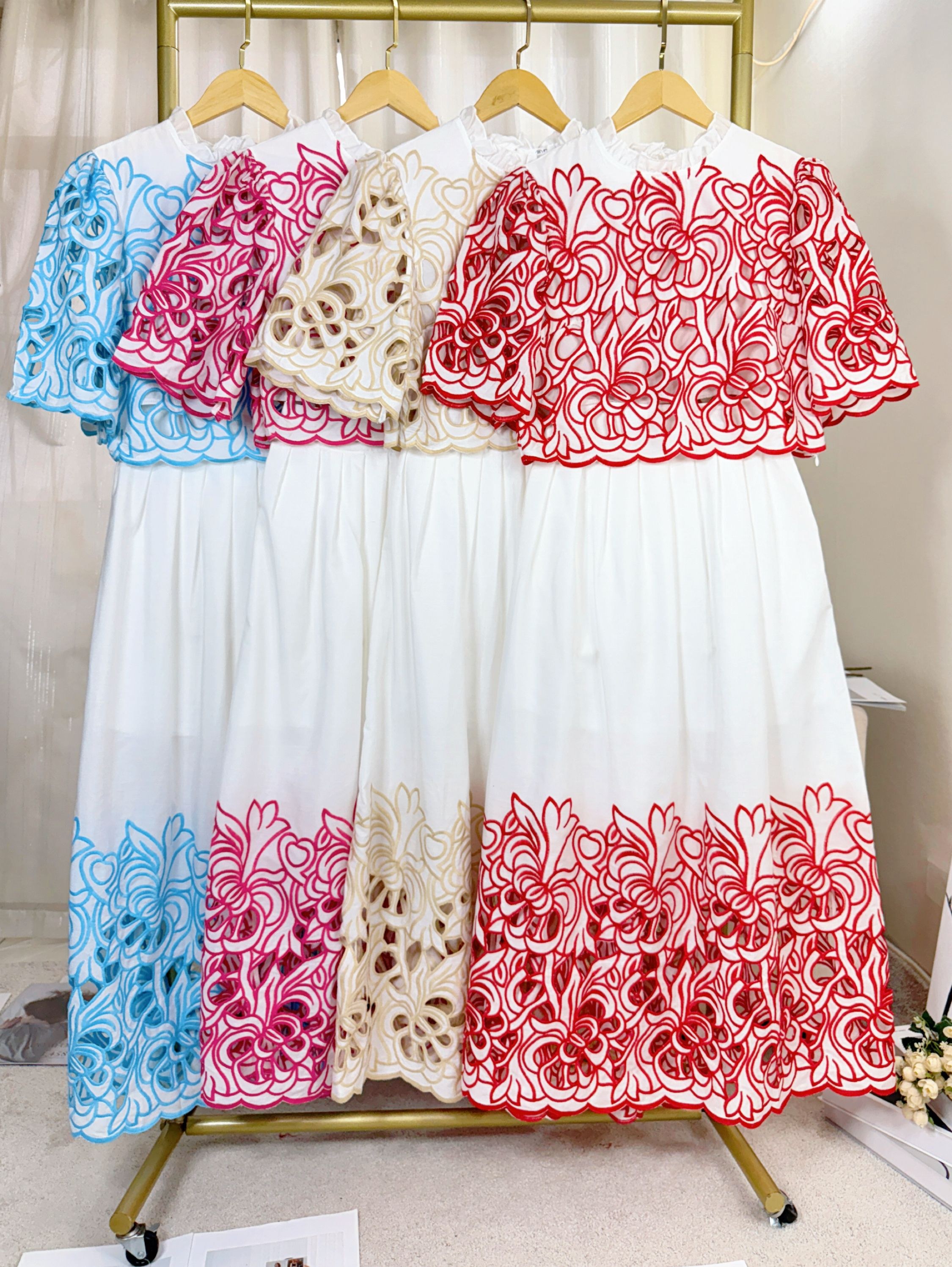 Fancy modas conjunto luxxo bordado