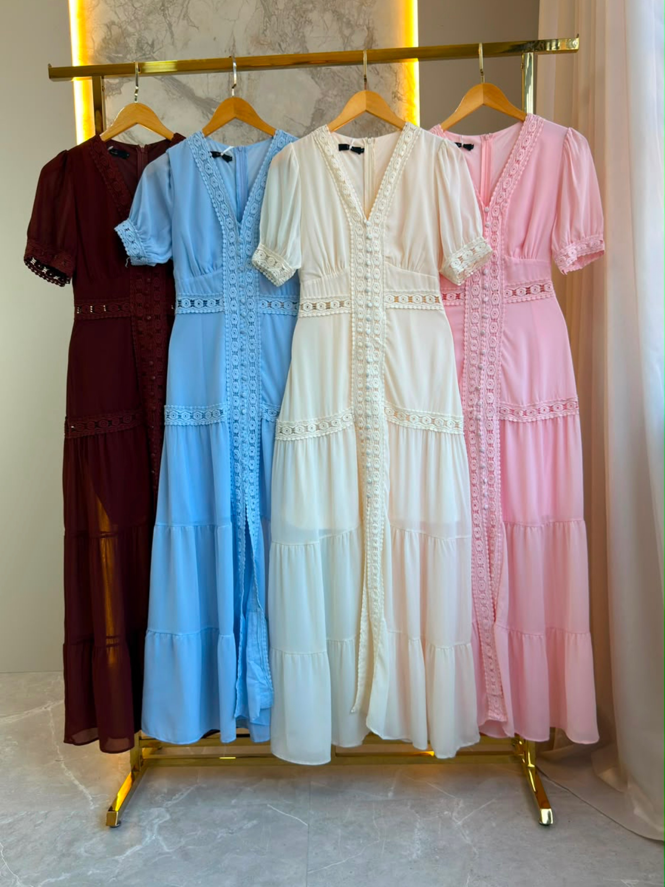 Fancy modas vestido longo