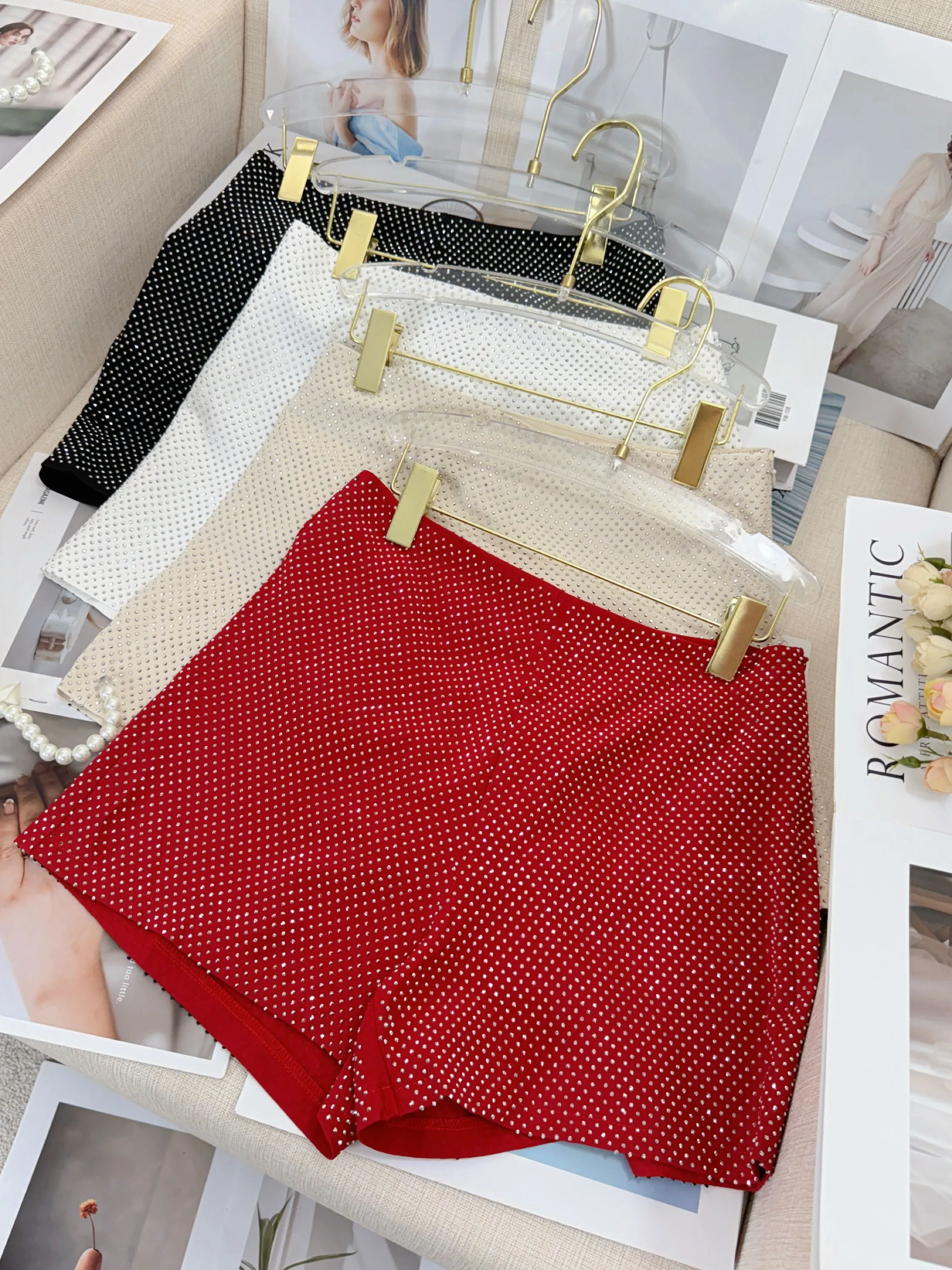 Fancy modas short brilho