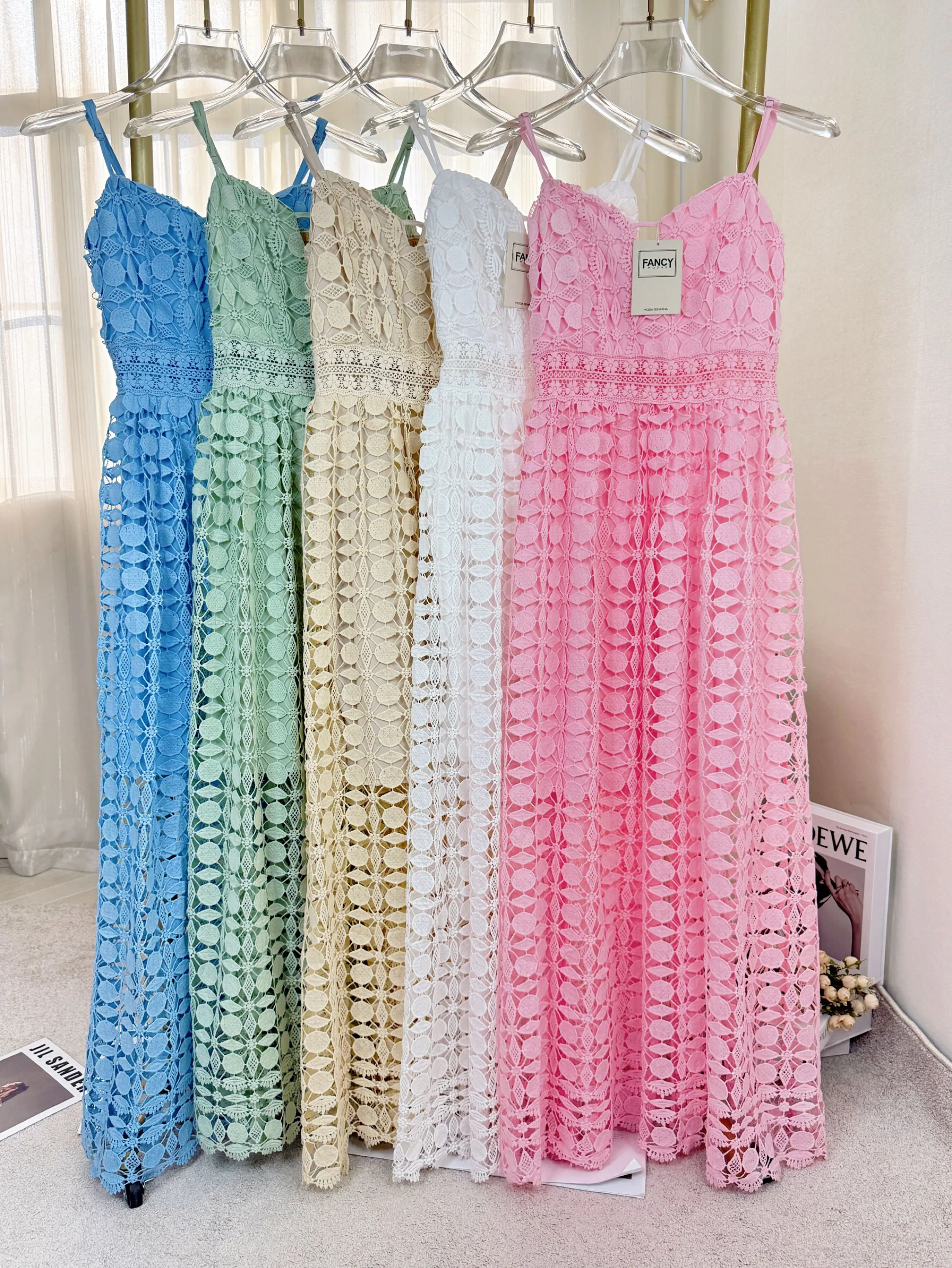 Fancy modas vestido guipir