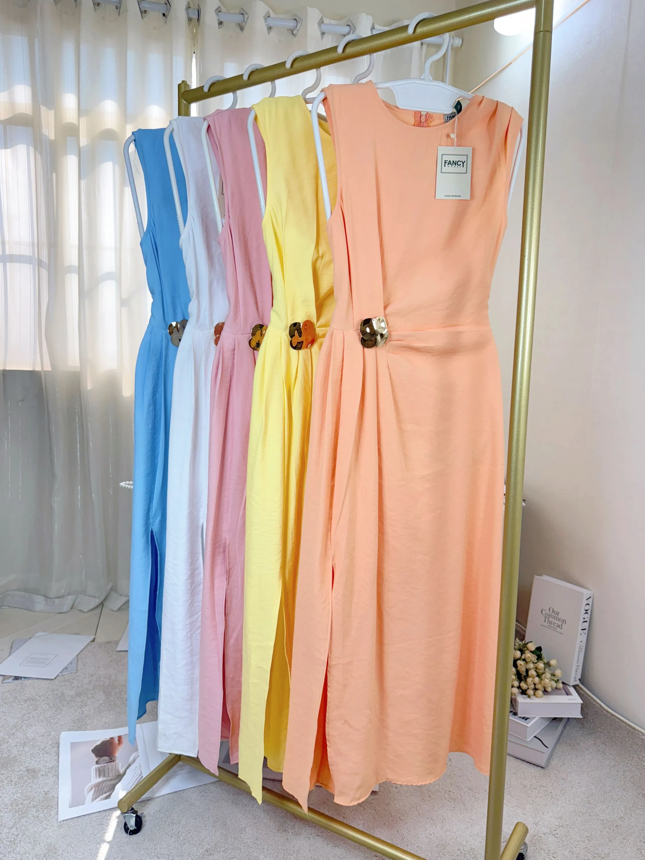 Fancy modas vestido longo duna