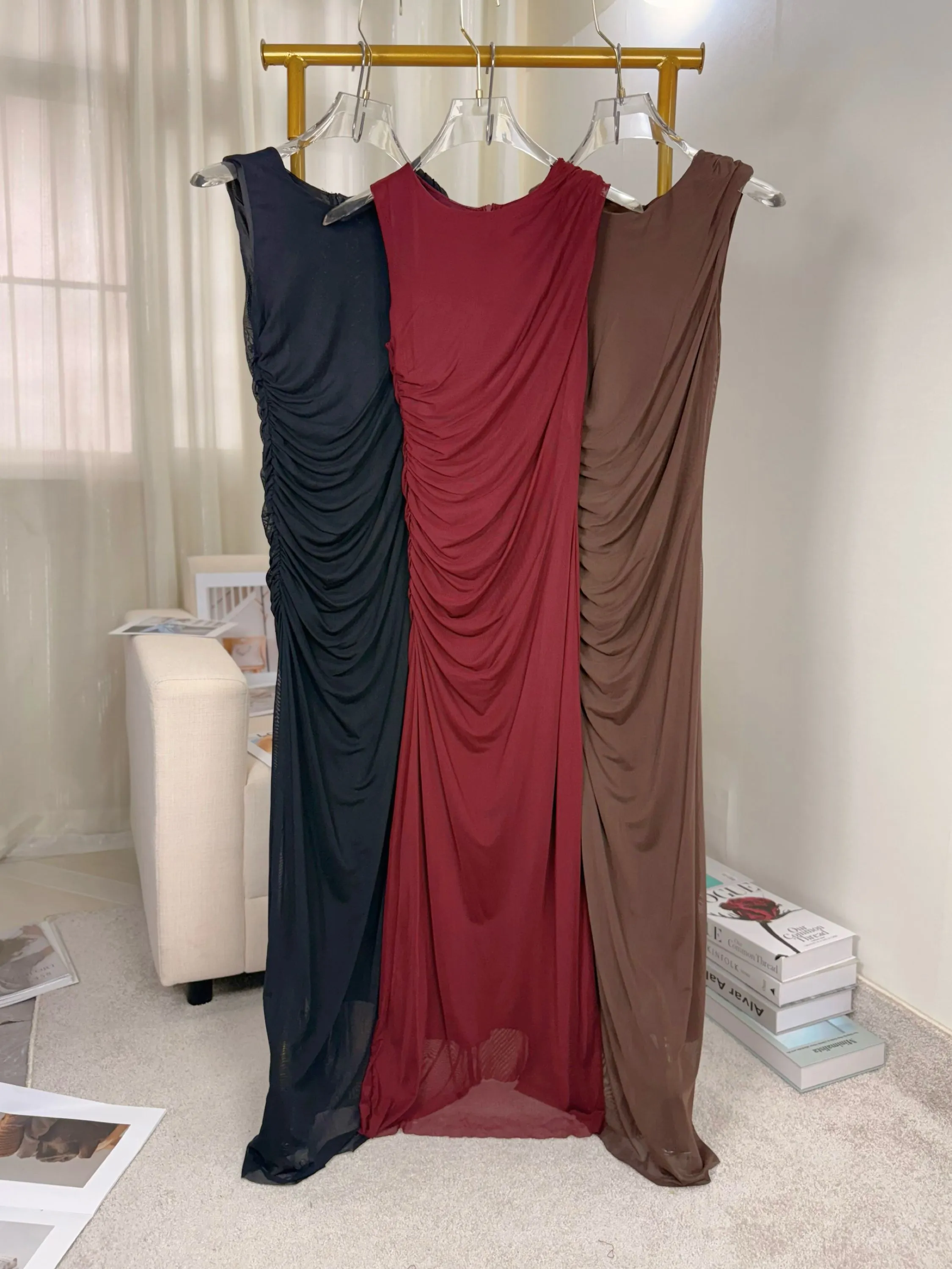 Fancy modas vestido tule longa