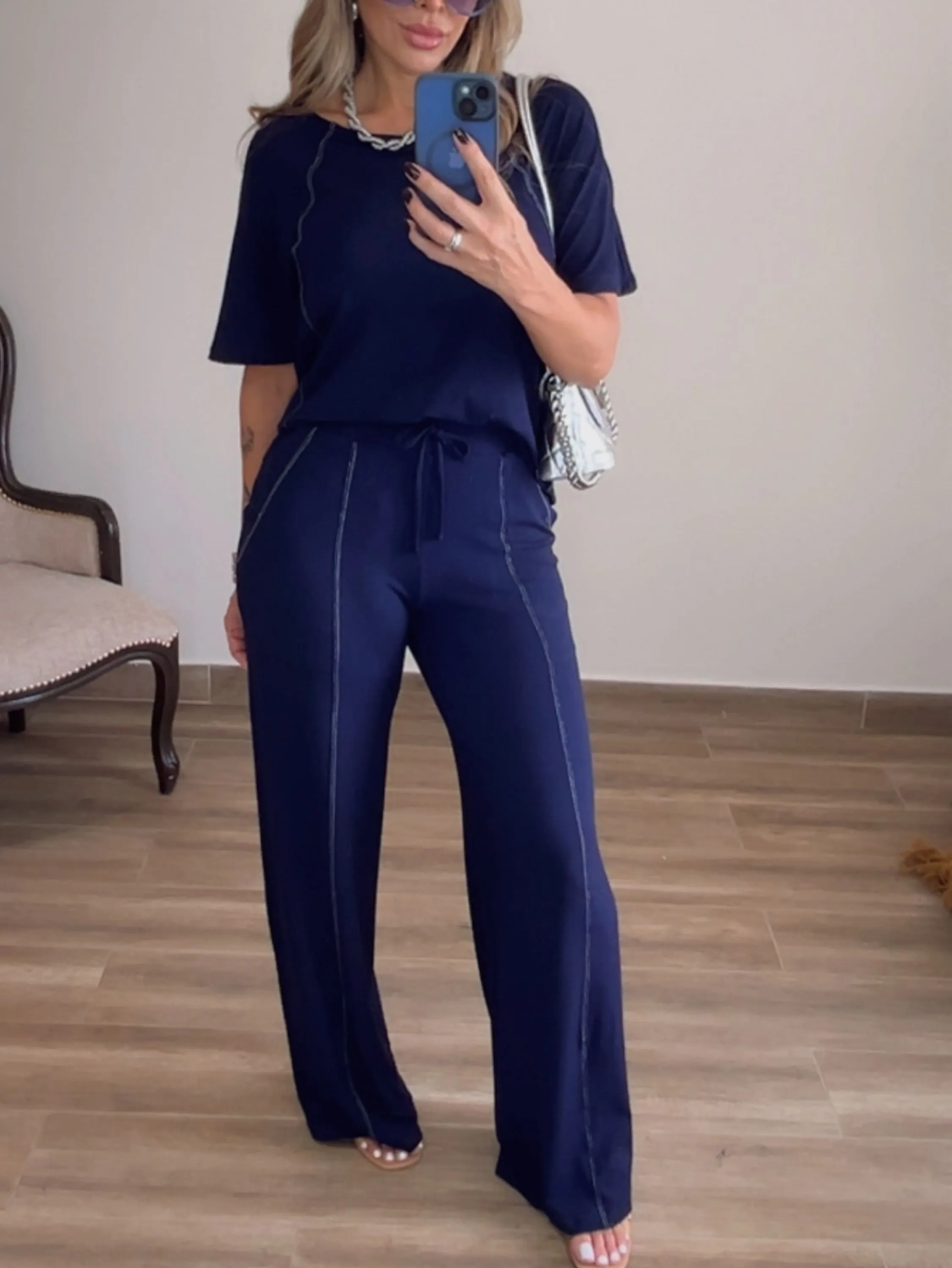 Conjunto pespontado Laura