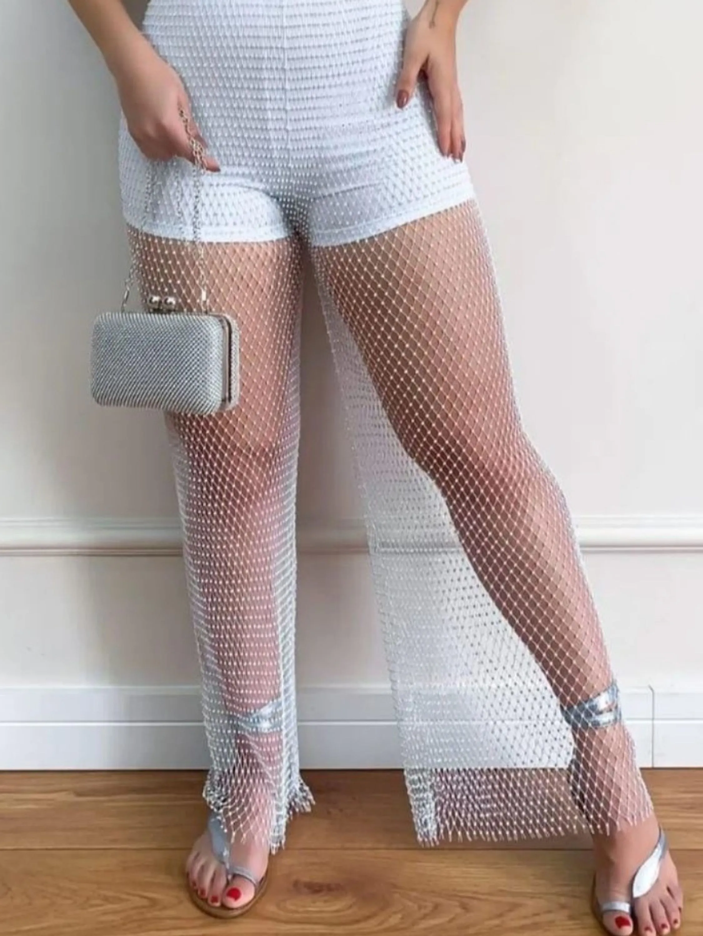 Calça de strass