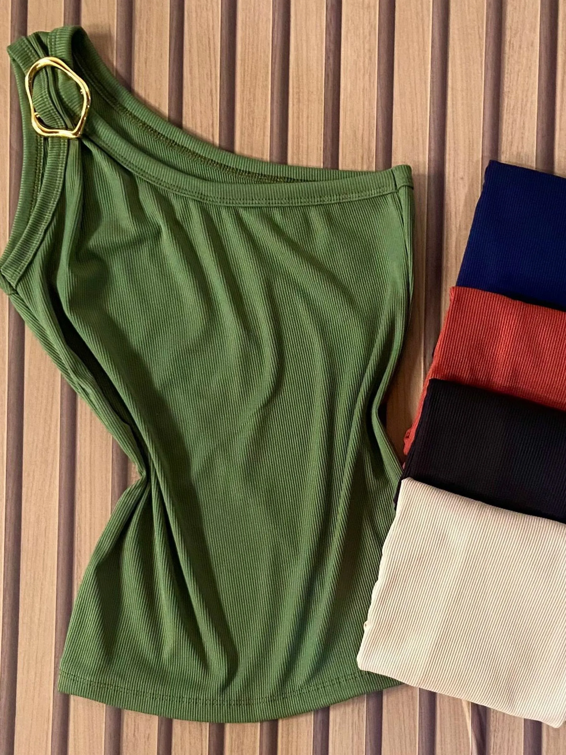Blusas Ribana canelada tam único veste do 38 ao 42