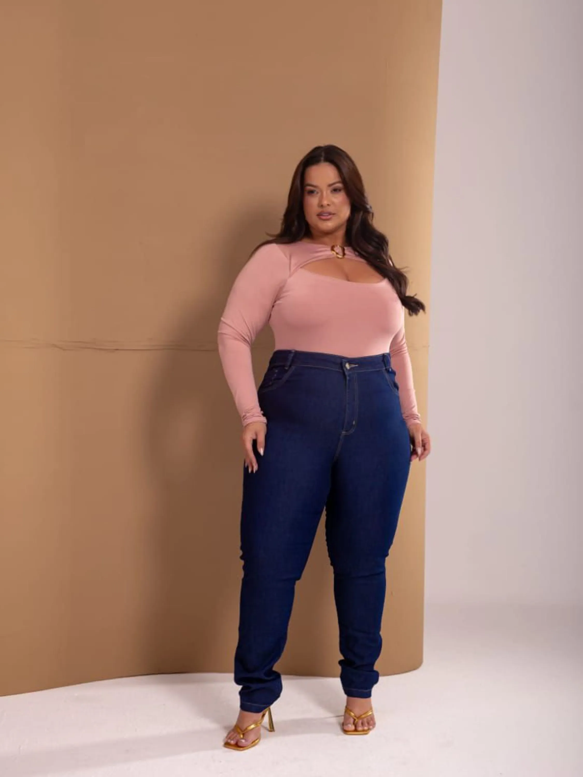 Calça Jeans Plus Size com lycra