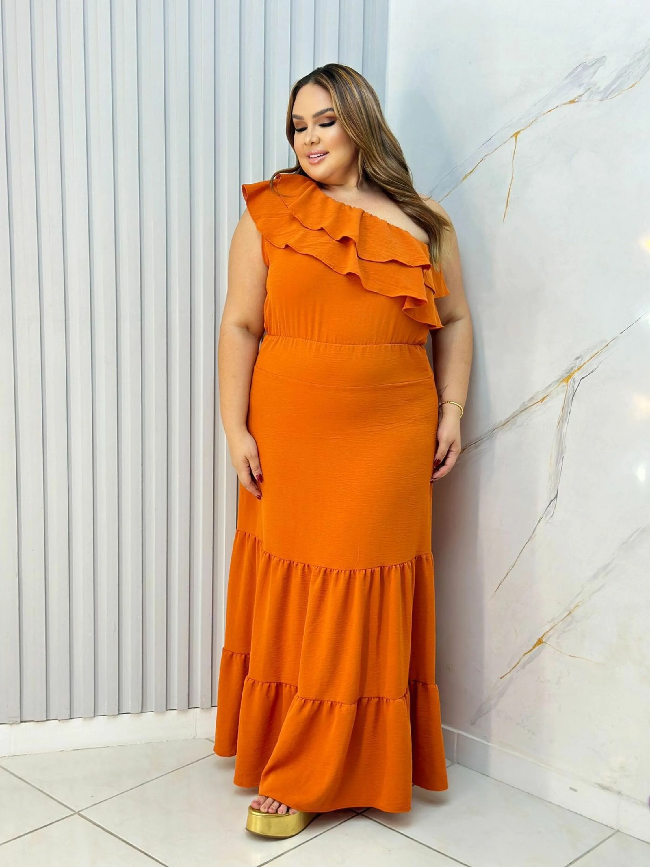 Vestido longo Plus tam unico veste 48 ao 50