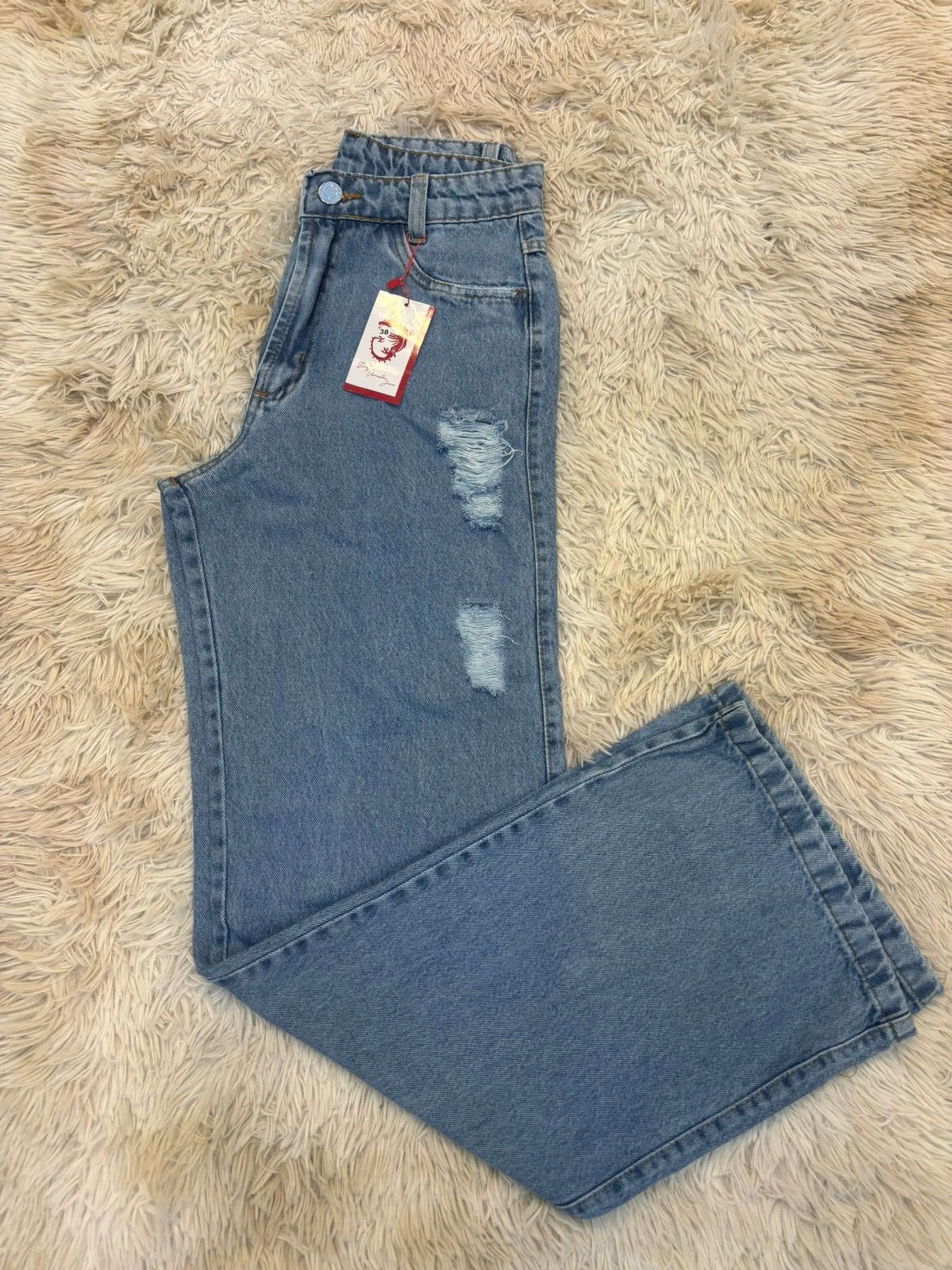 calças jeans wide leg feminina