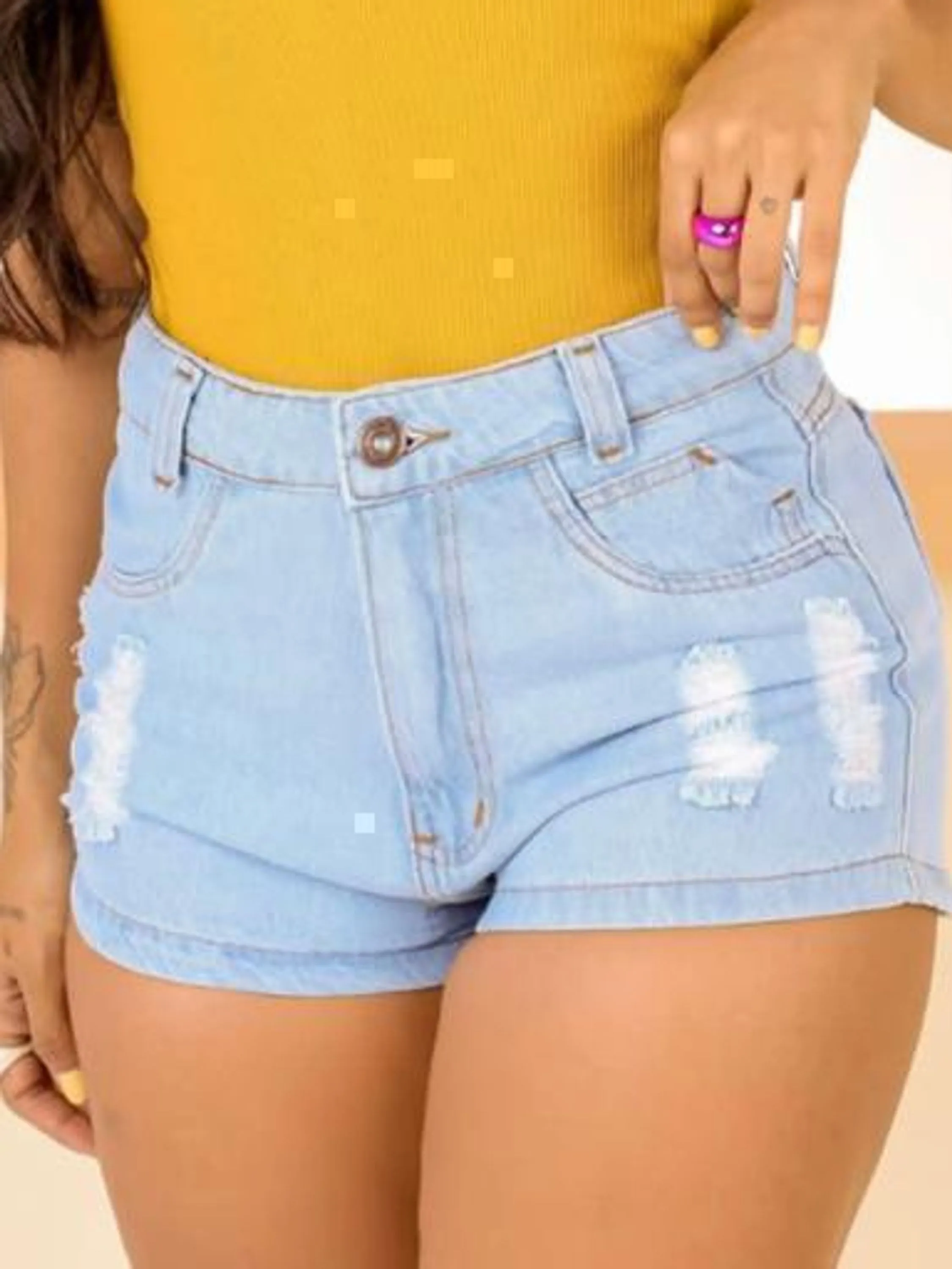 SHORT JEANS FEMININO DELAVE 2DT