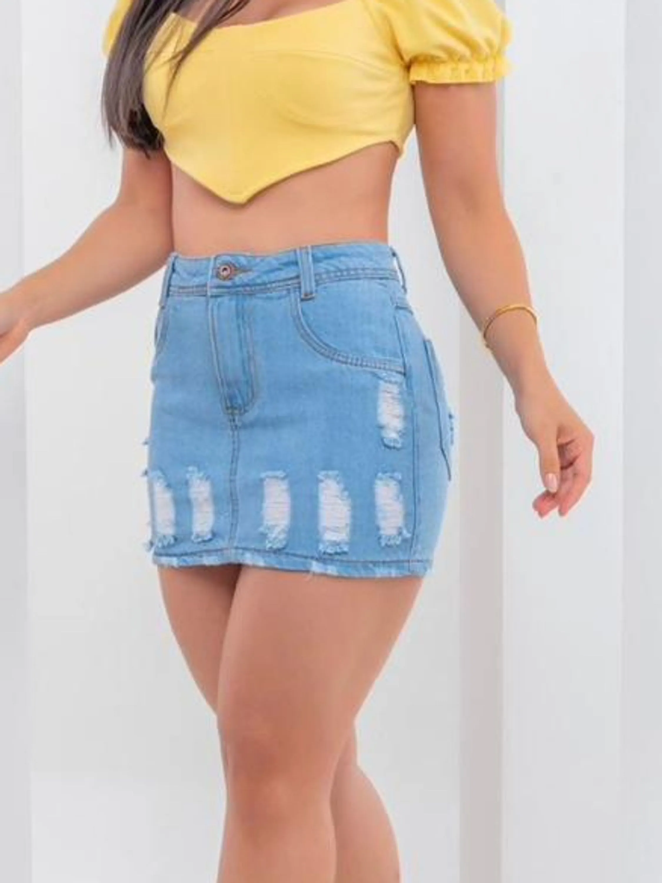 SAIA JEANS FEMININA DELAVE FOGUINHO