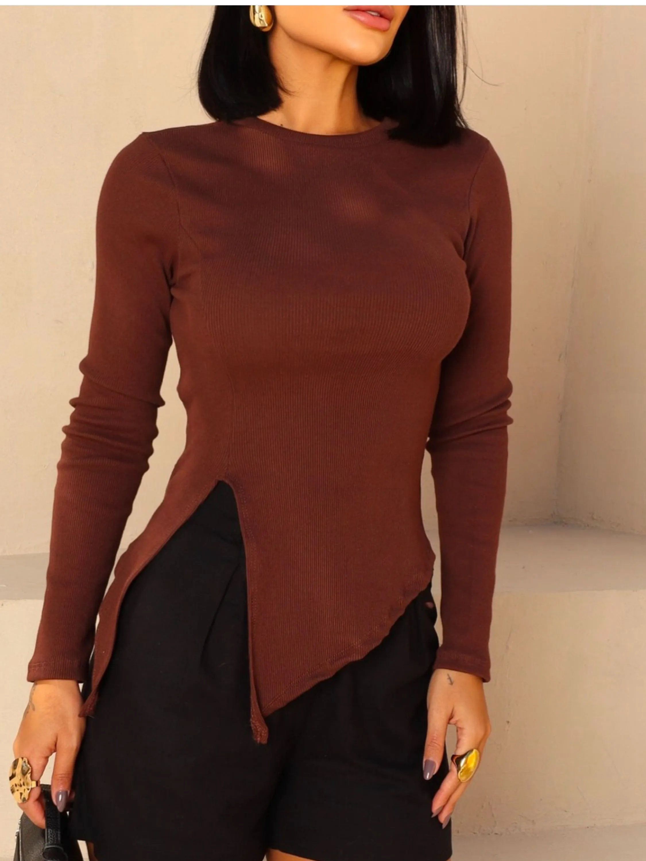 Blusa manga longa
