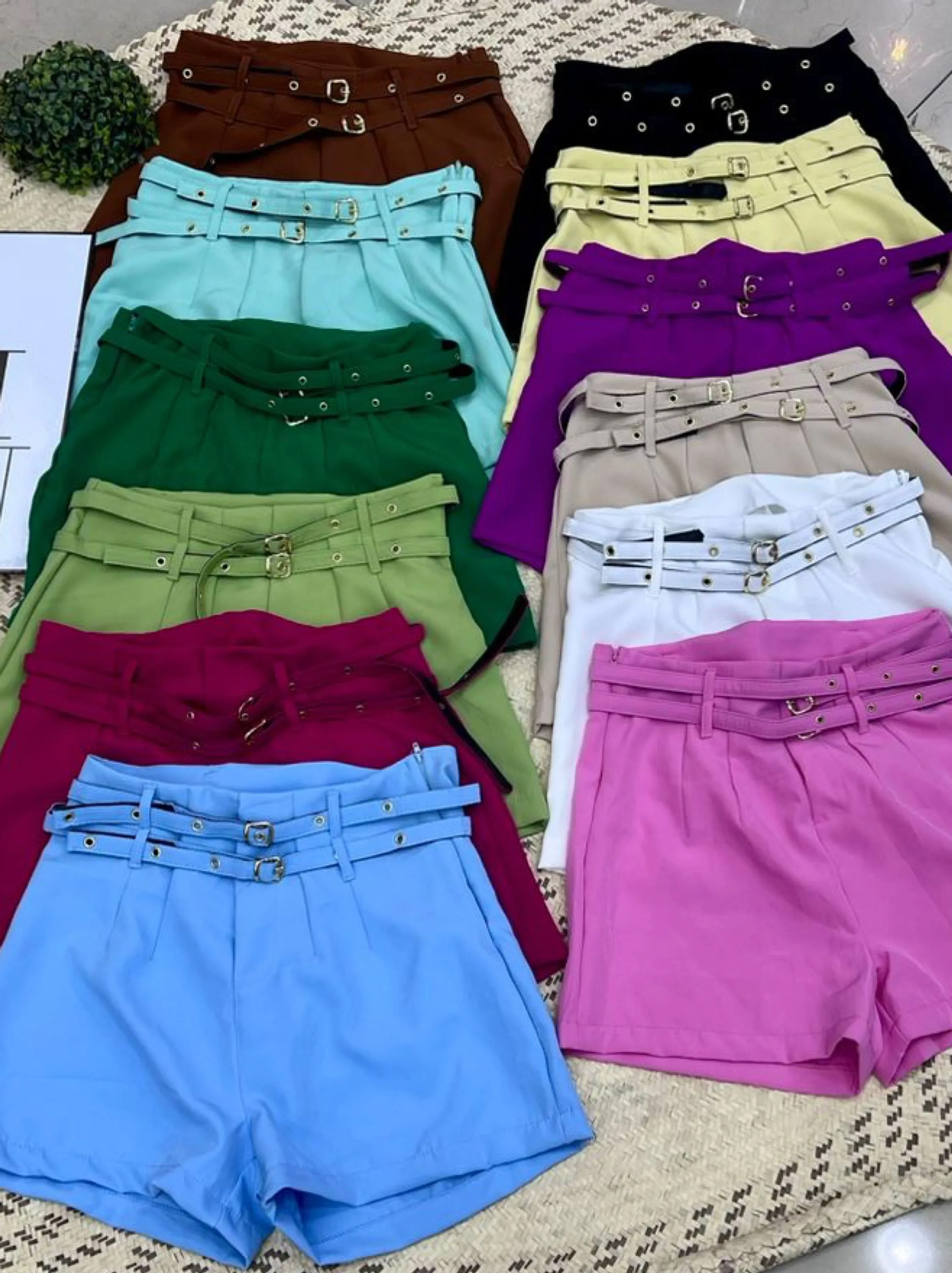 Shorts alfaiataria  2 cintos
