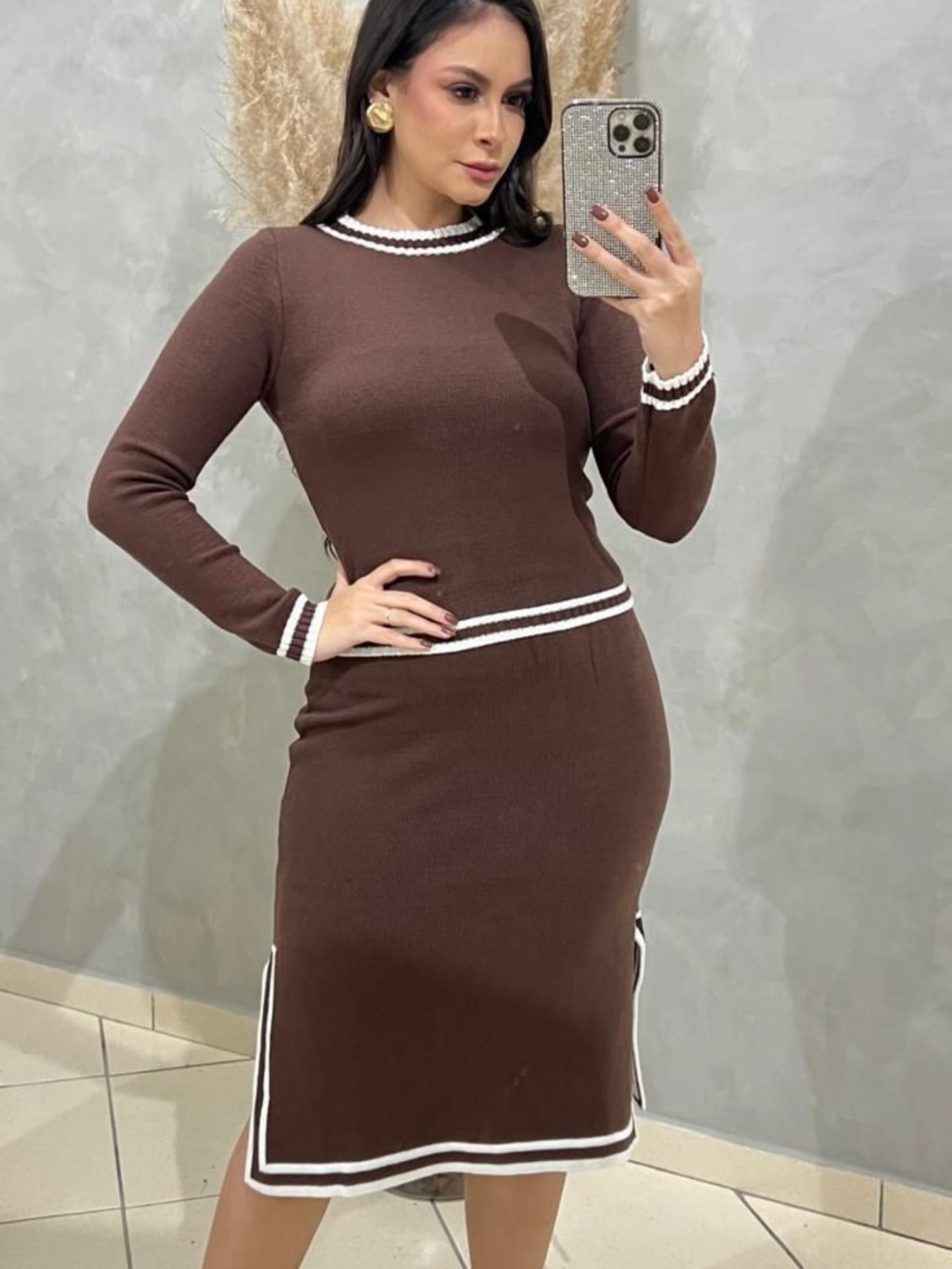 Conjunto tricot modal