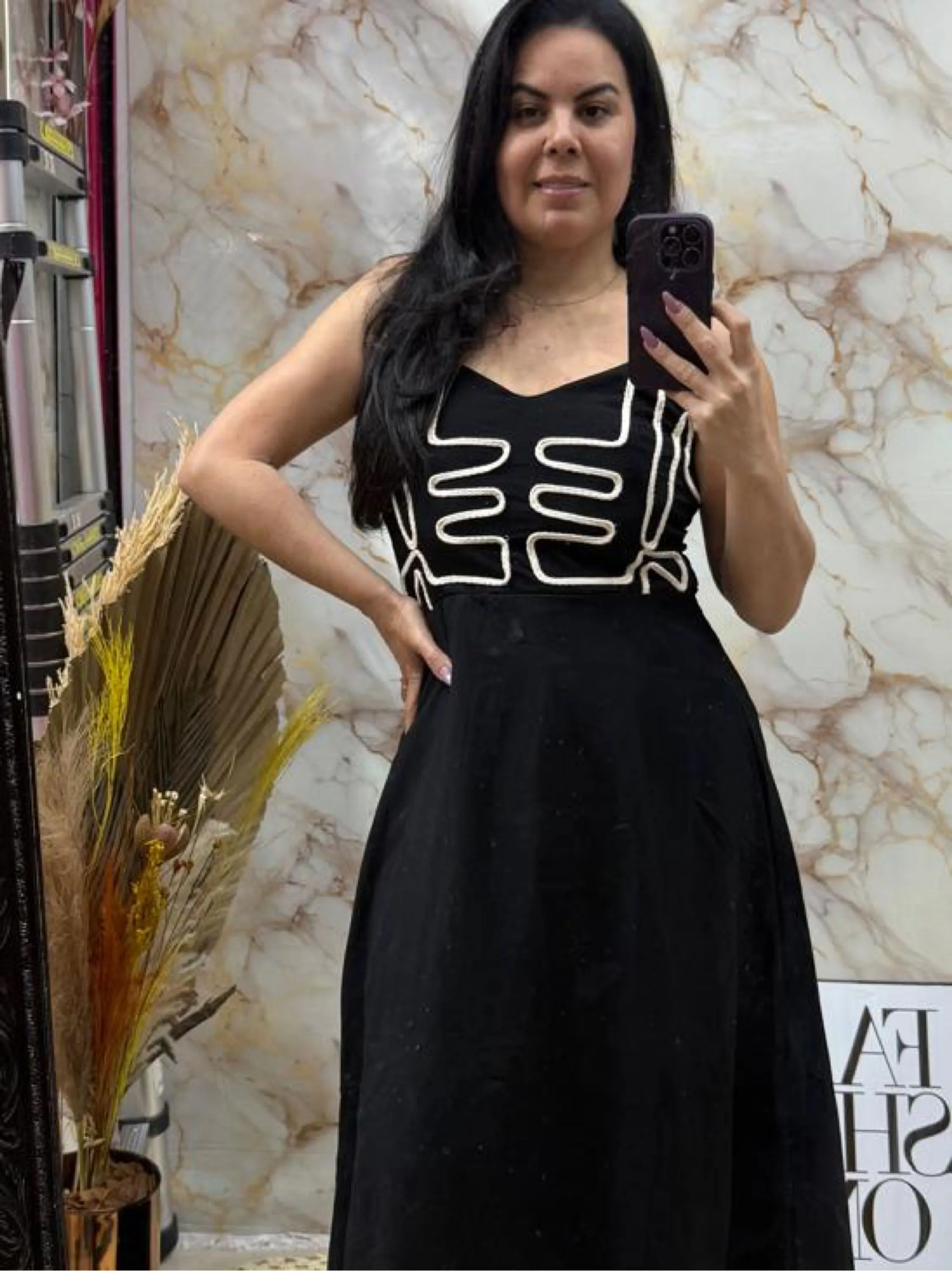 Vestido longo modelo mania