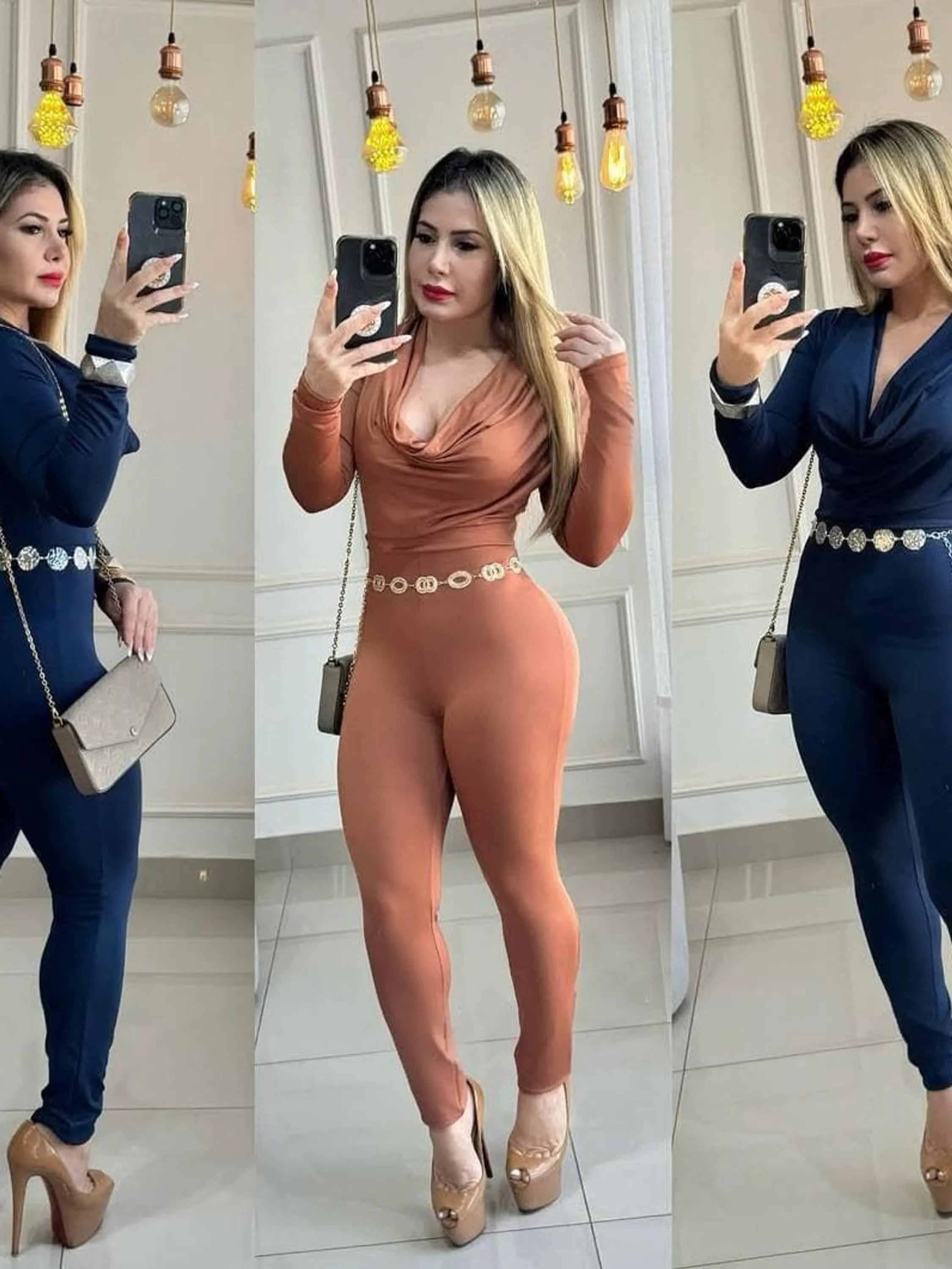 Macacão gola boba