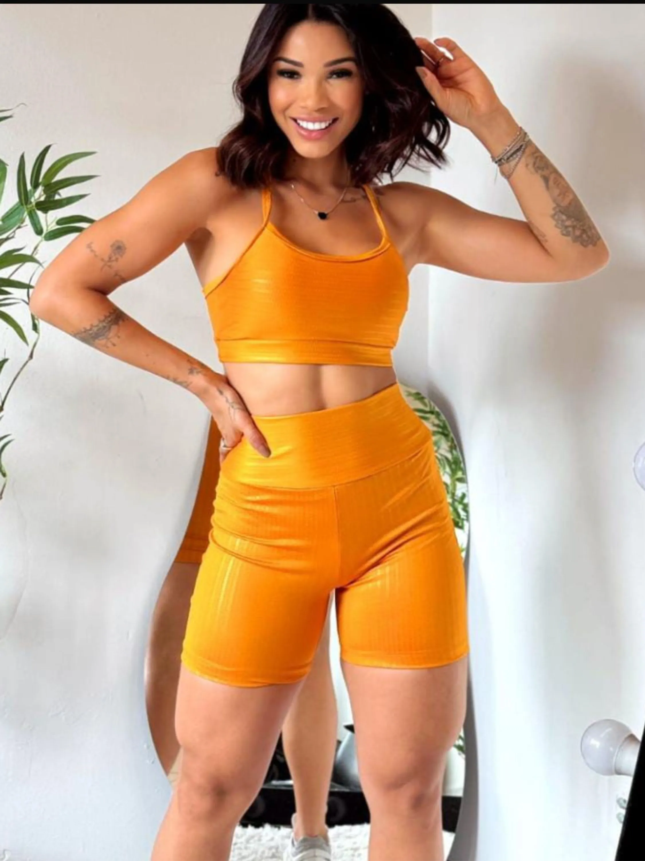 Conjunto 3D  top+shor  impina bum bum