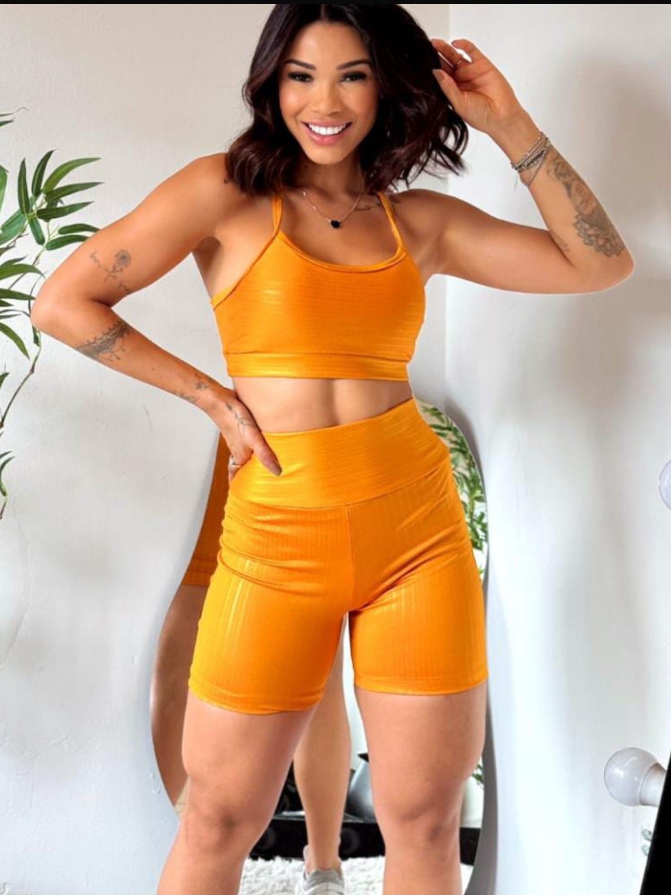 Conjunto 3D top+shor impina bum bum