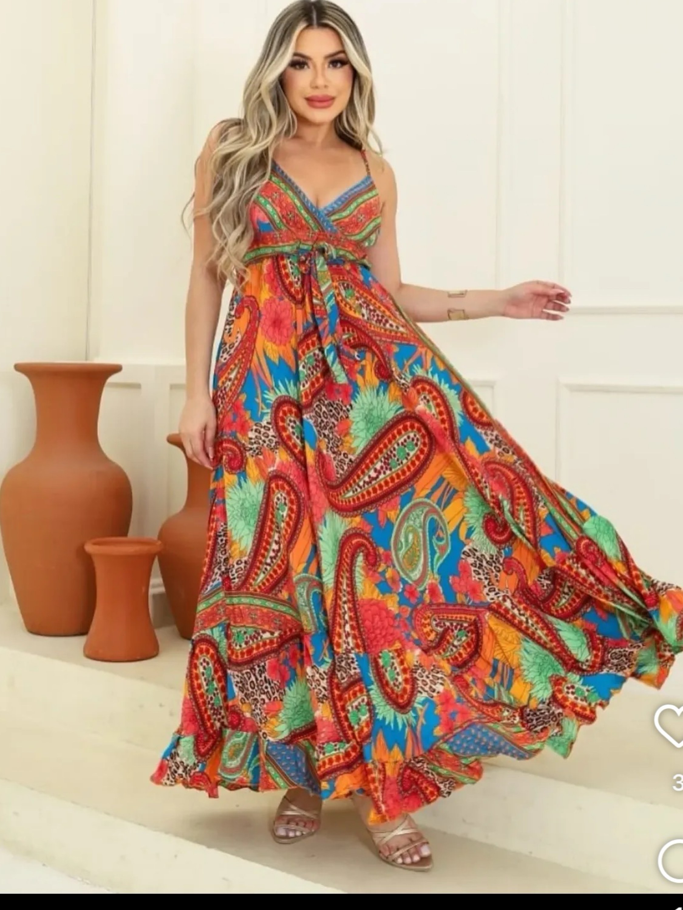 Vestido Elastex  modelo indiano