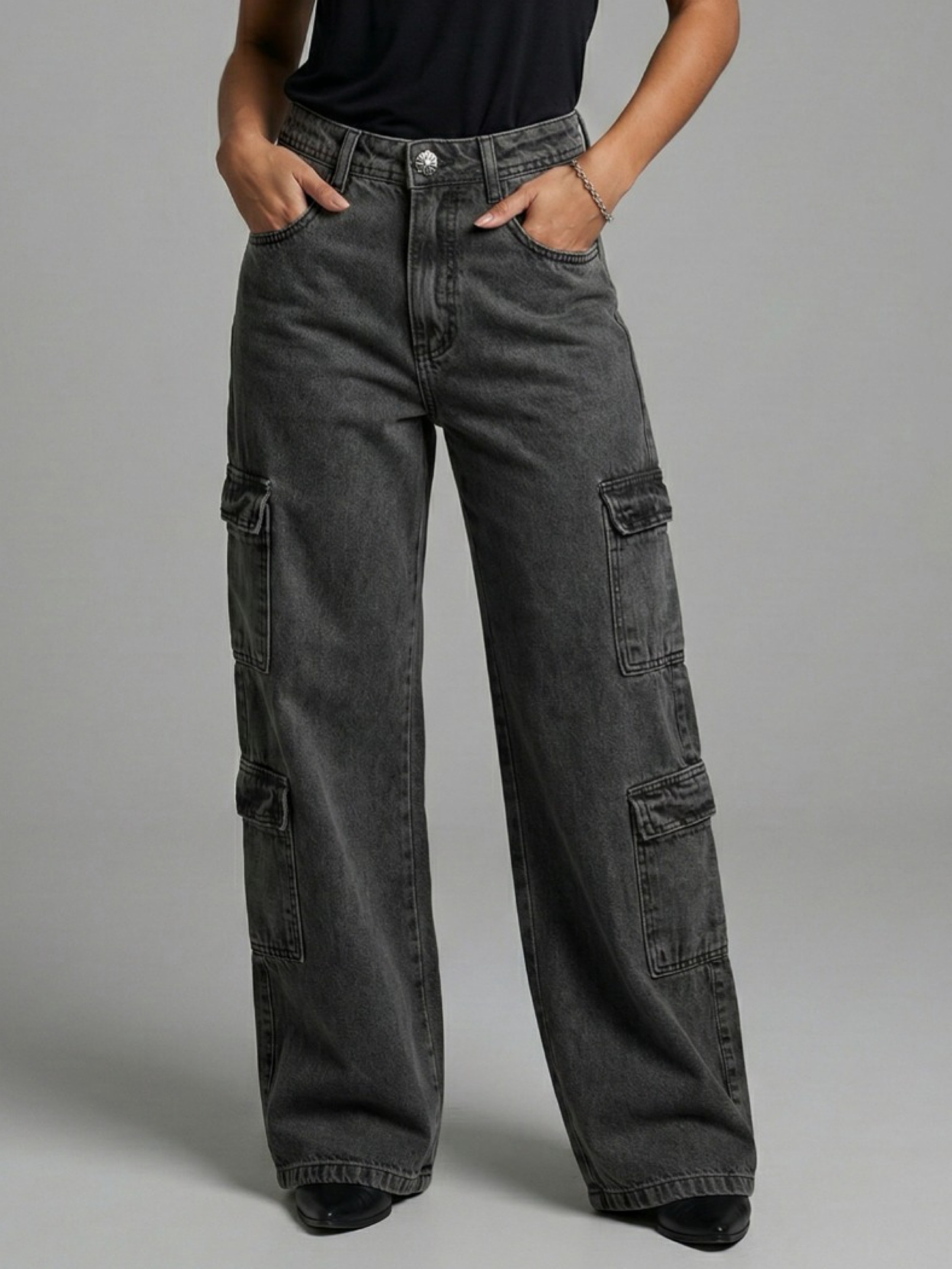 Calça jeans 4  bolsos