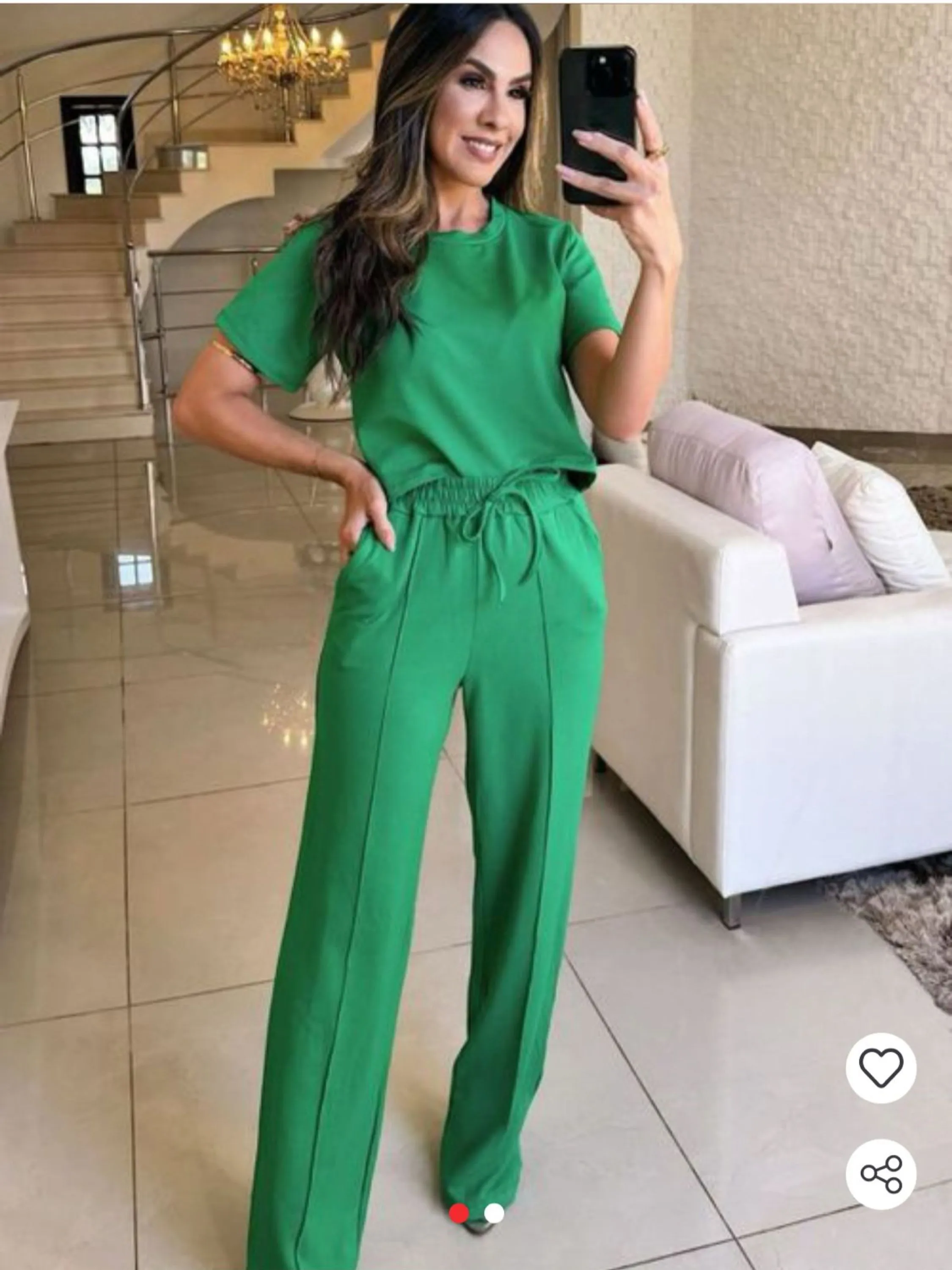 Conjunto manga curto