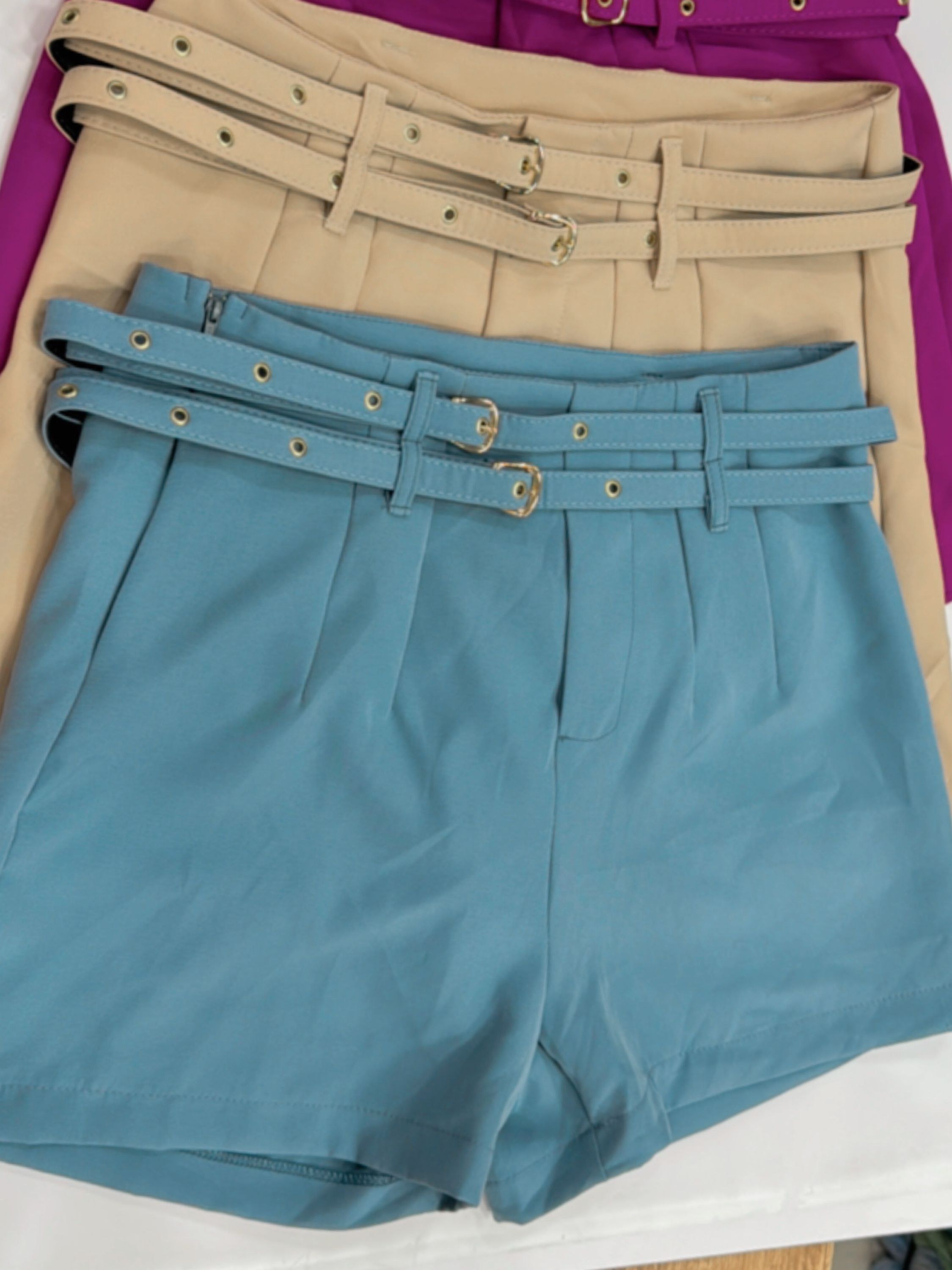 Short alfaiataria 2 cinto