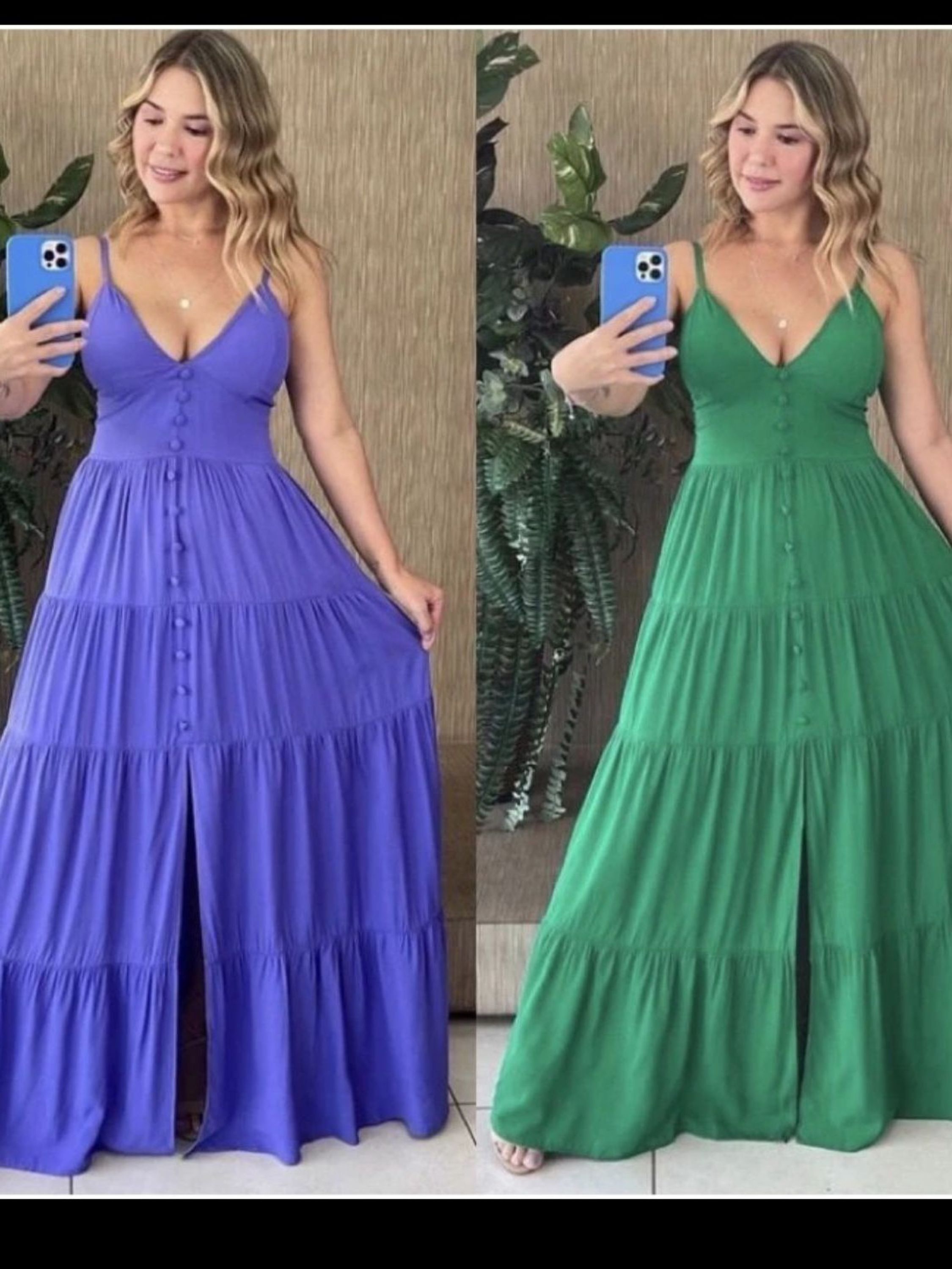 Vestido botão