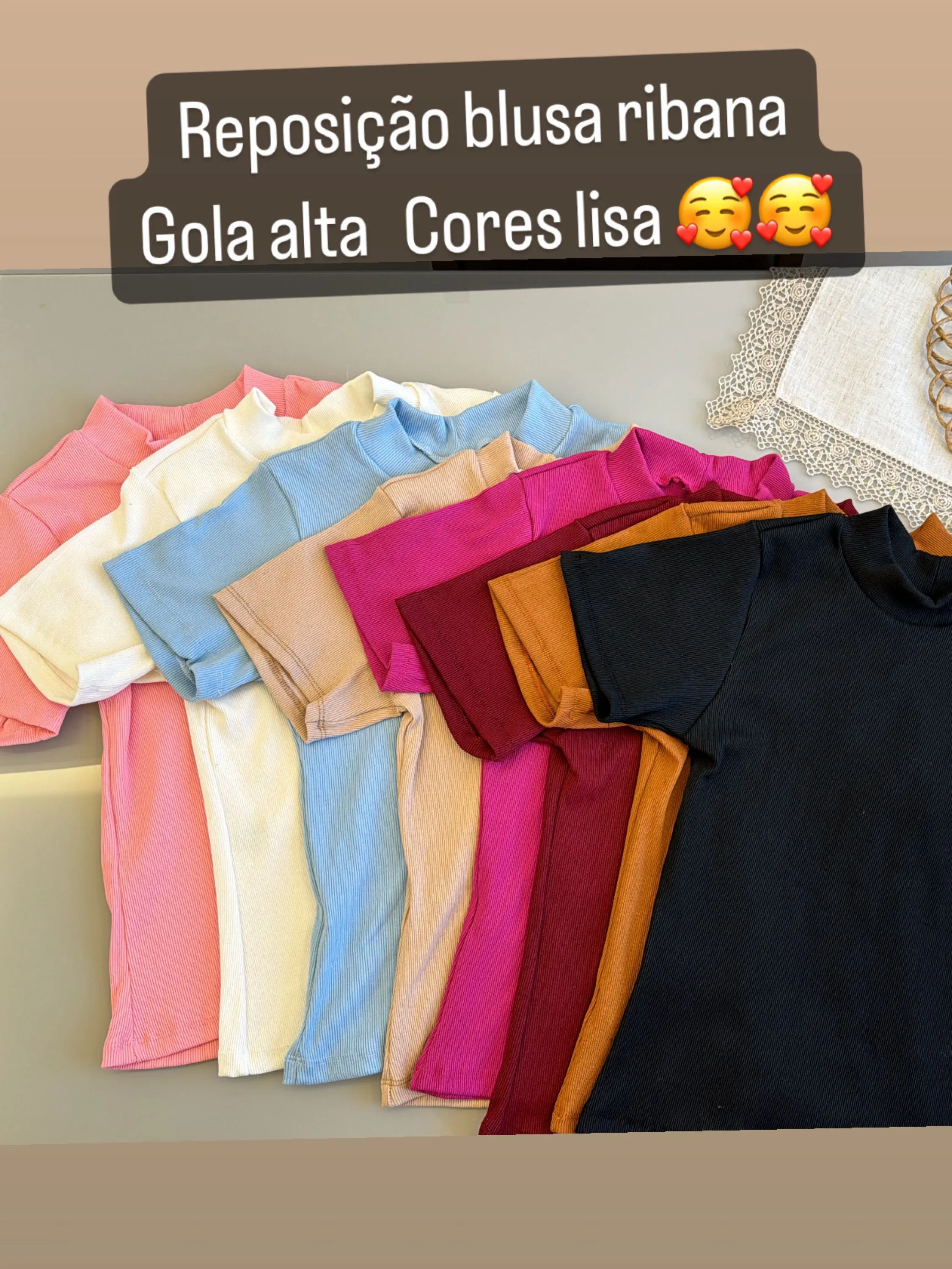 Blusa gola alta