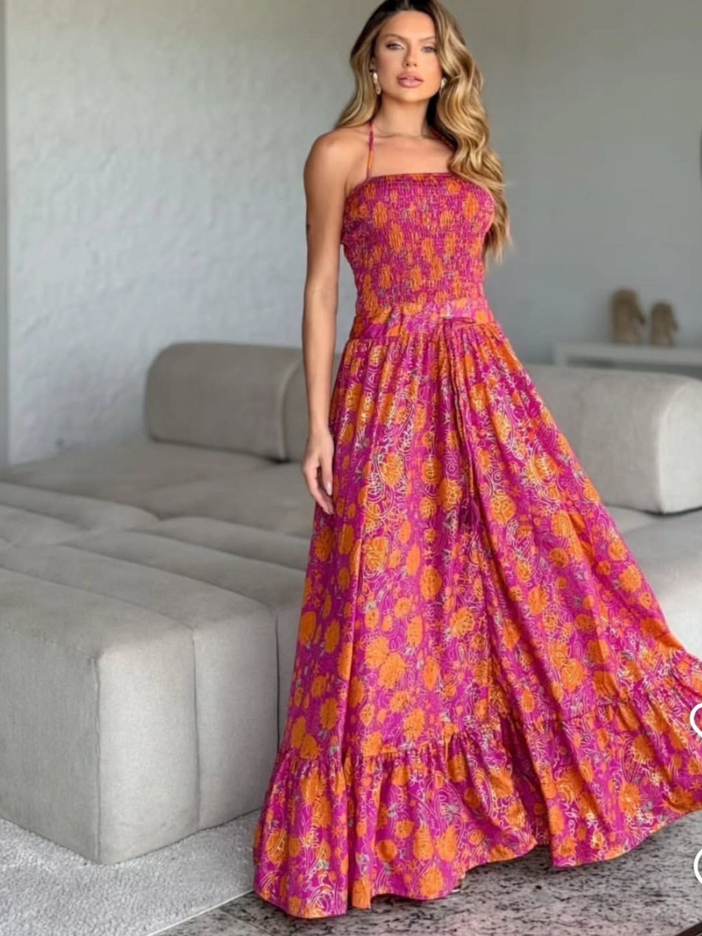 Vestido indiana   Tomara que caia