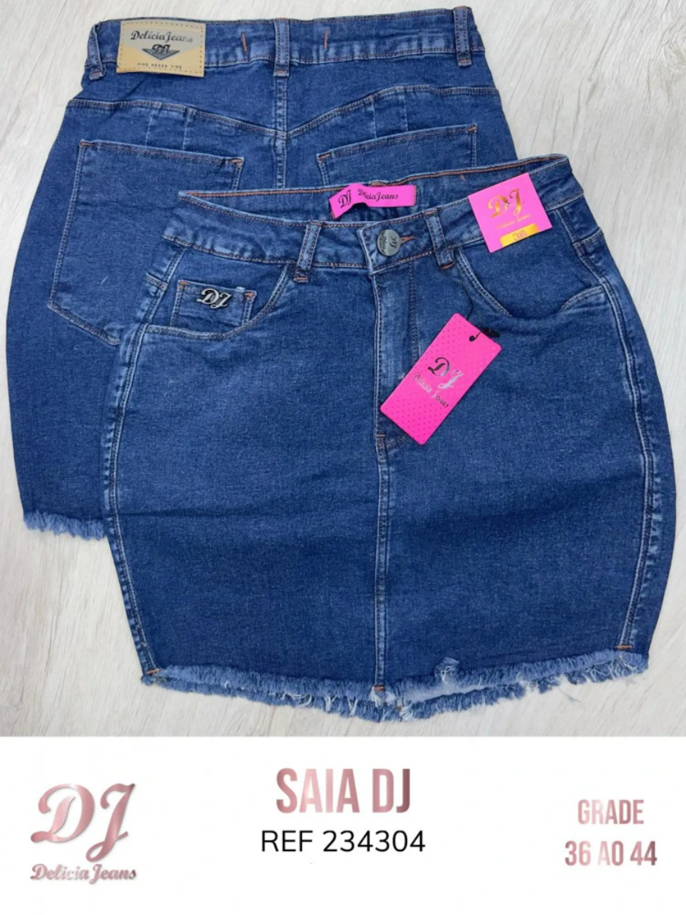 Delicia Jeans Saia Feminina Jeans REF 234304