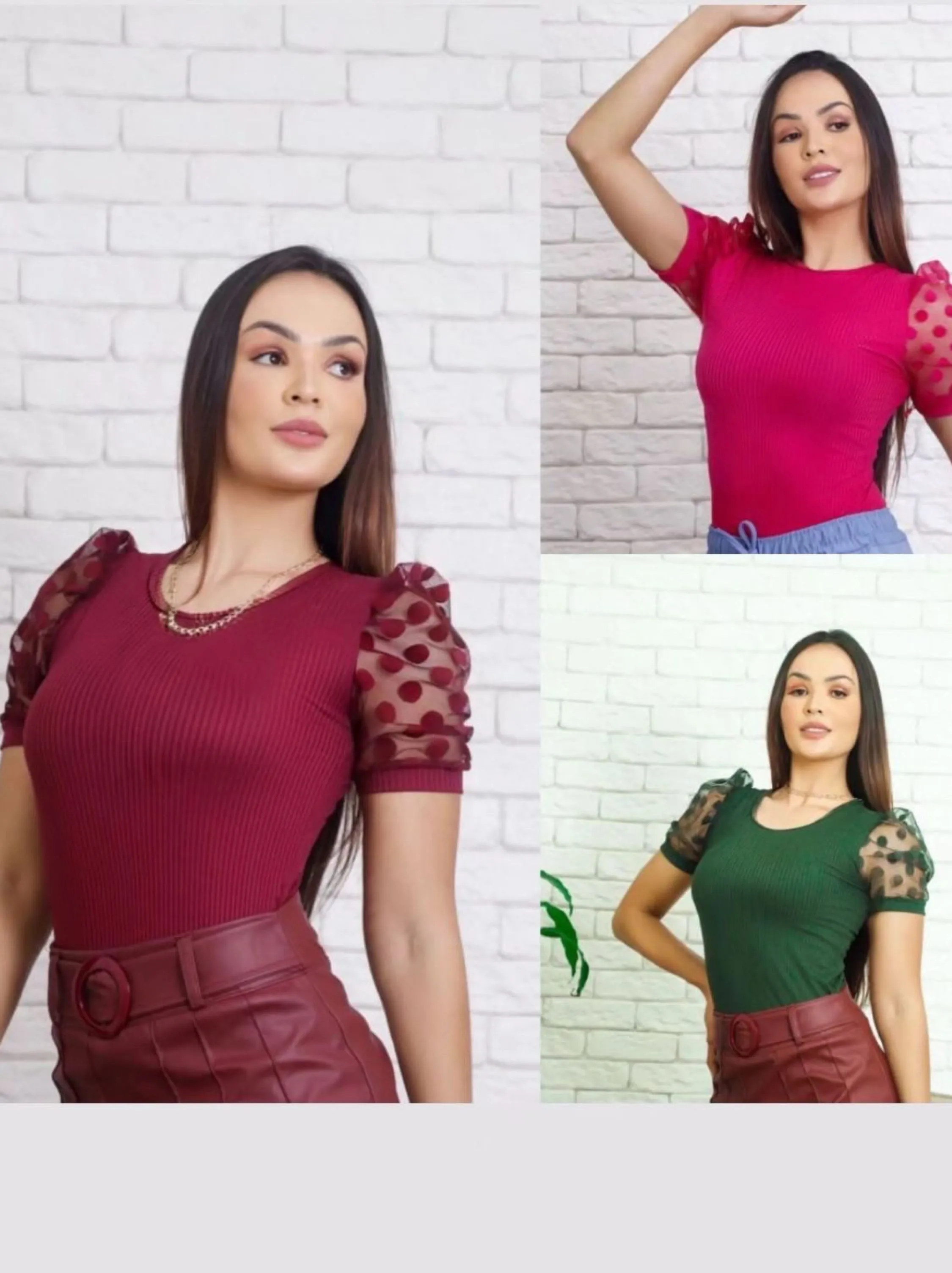 Blusa manga tule promoção