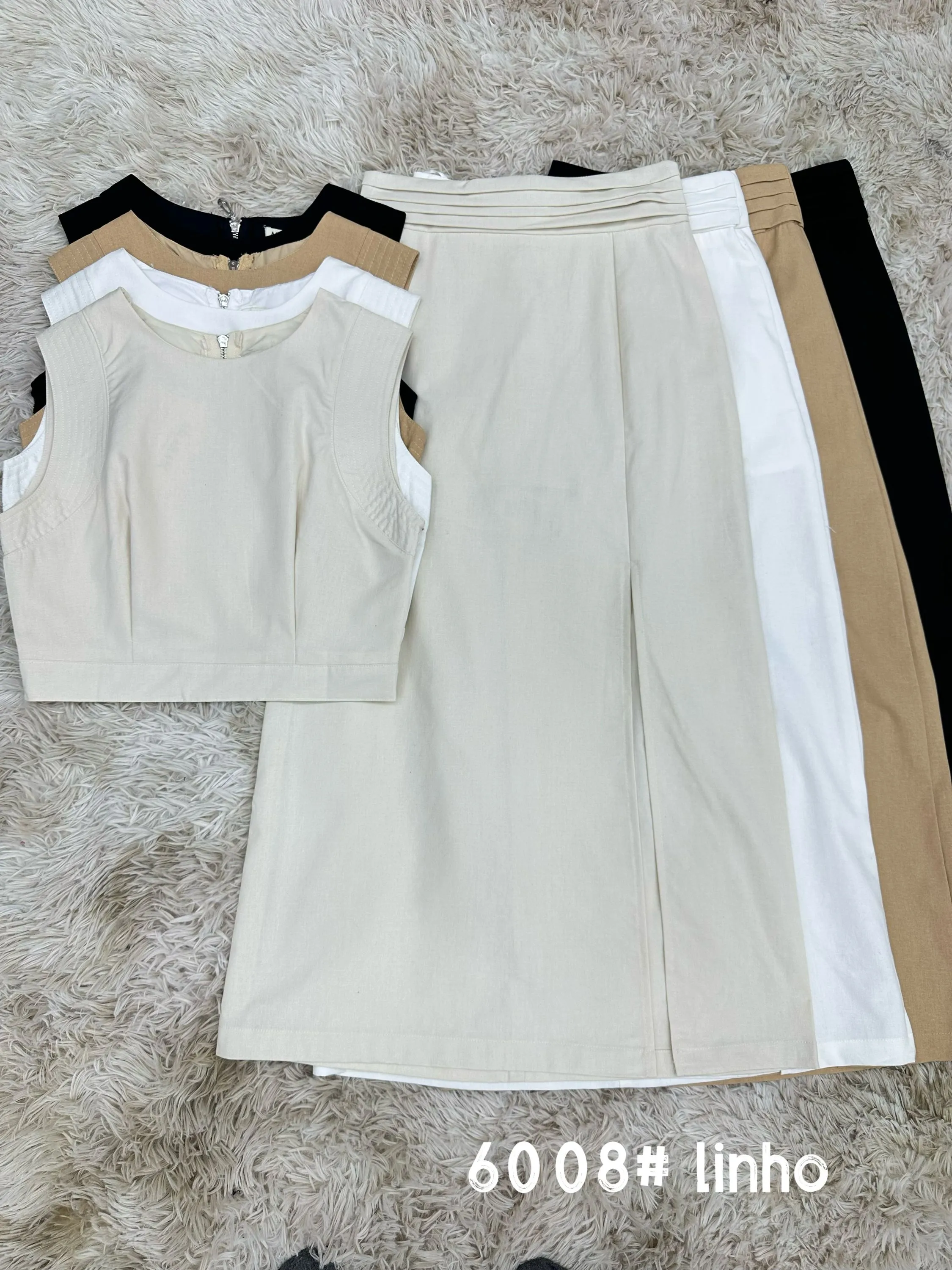 Conjunto feminina linho importado AM6008