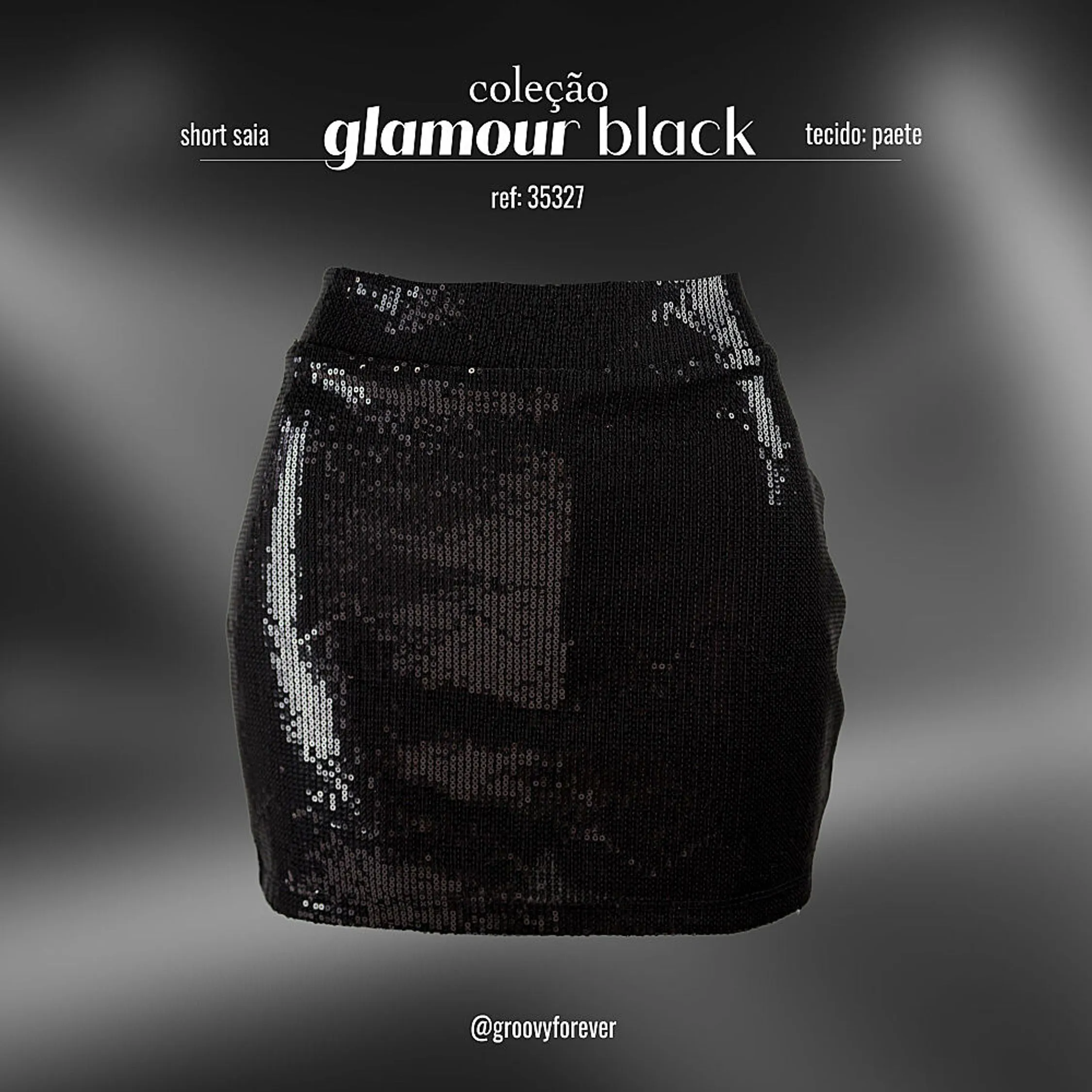 SAIA SHORTS PAETE GLAMOUR BLACK AMI ROMA