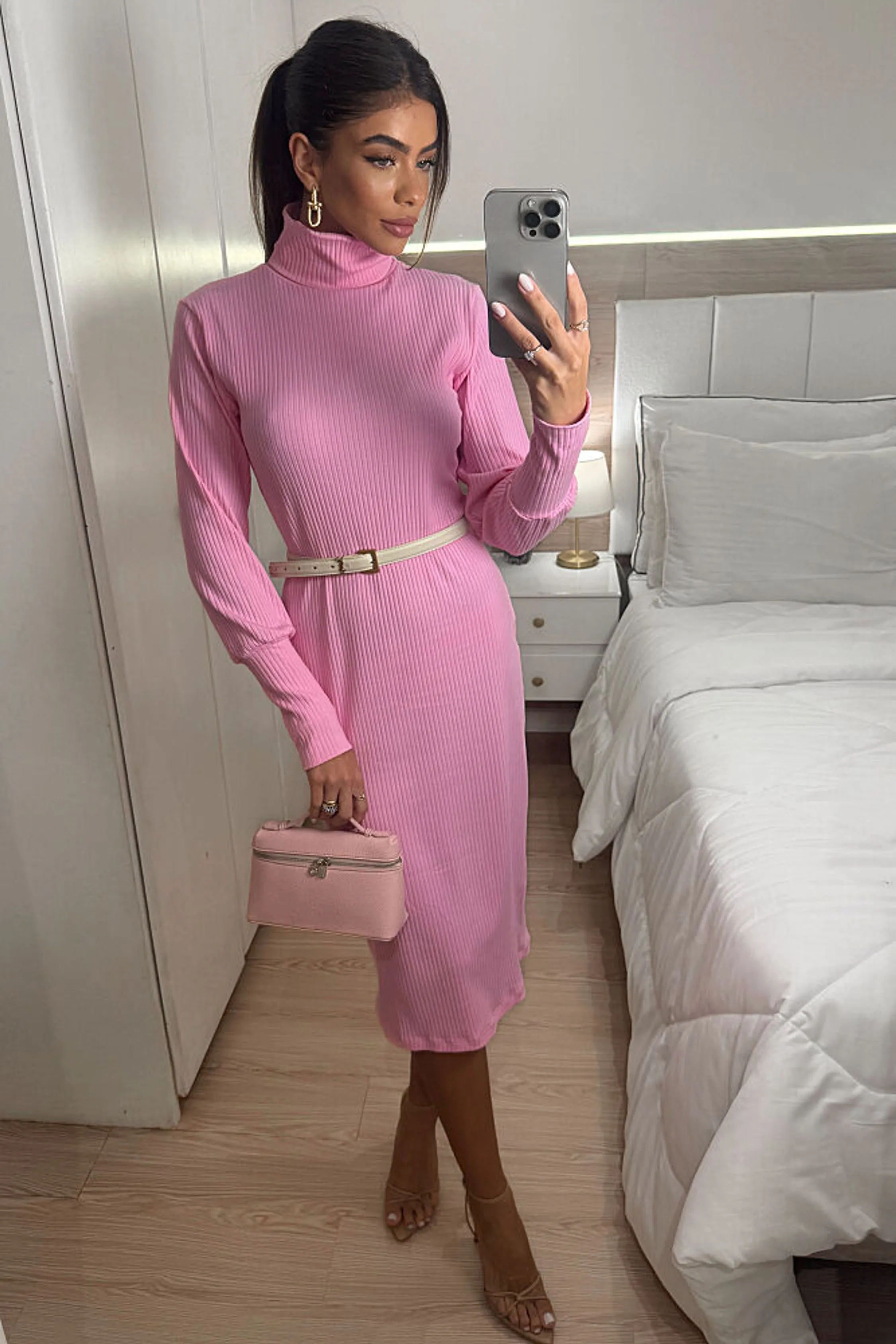 VESTIDO MIDI AMETISTA ML COM PUNHOS