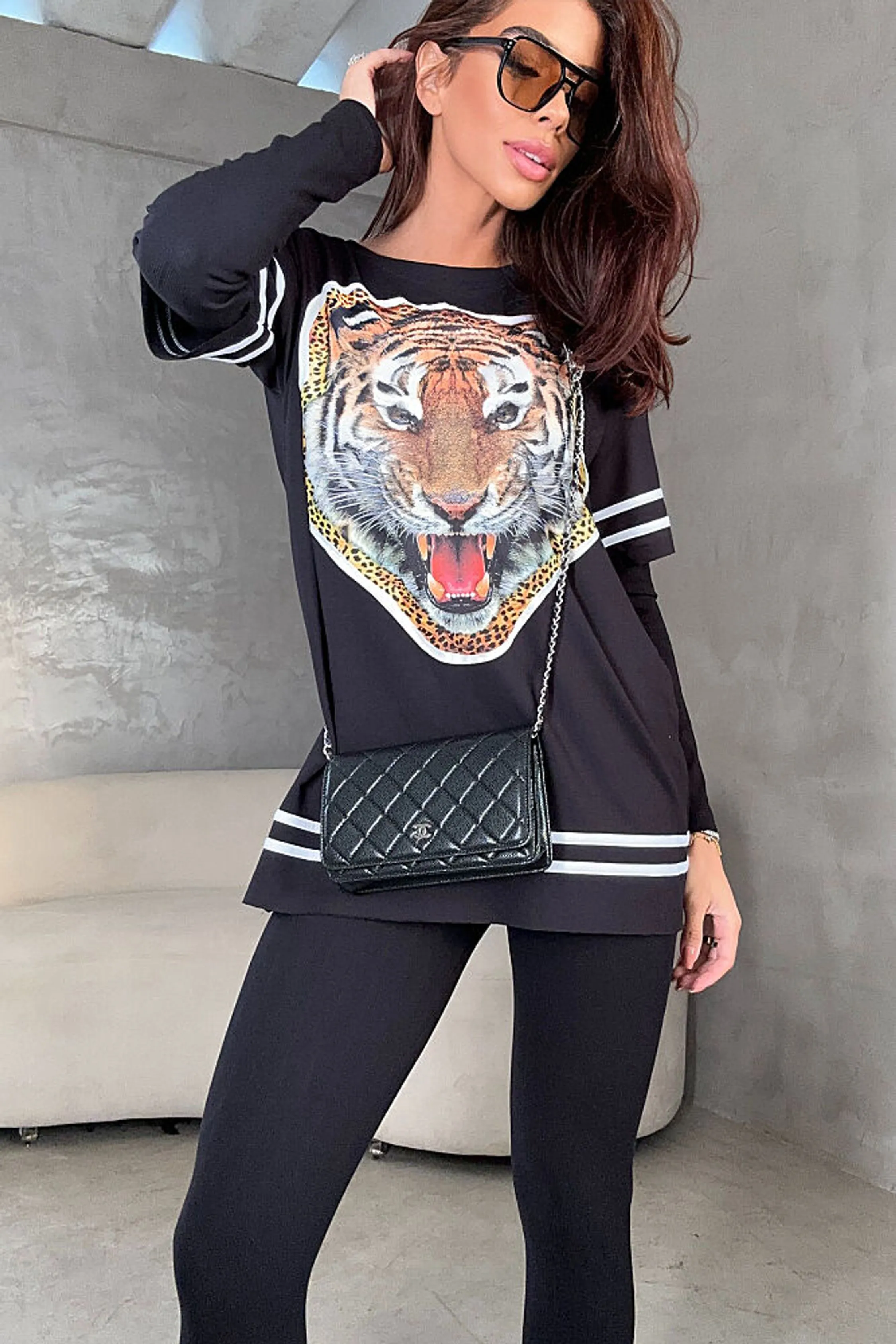 BLUSA MC NEW TERNURA TIGRE