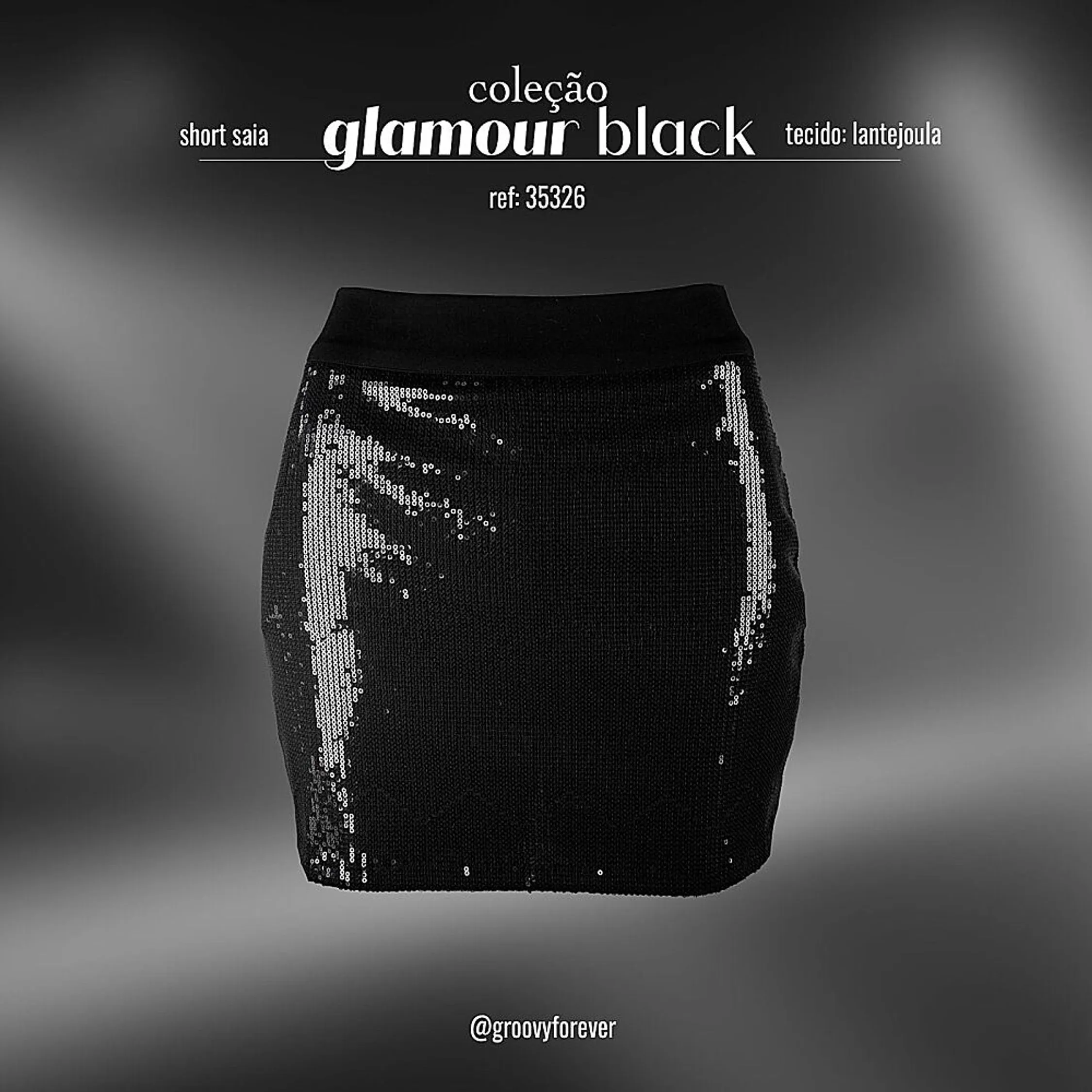 SAIA SHORT PAETES GLAMOUR BLACK