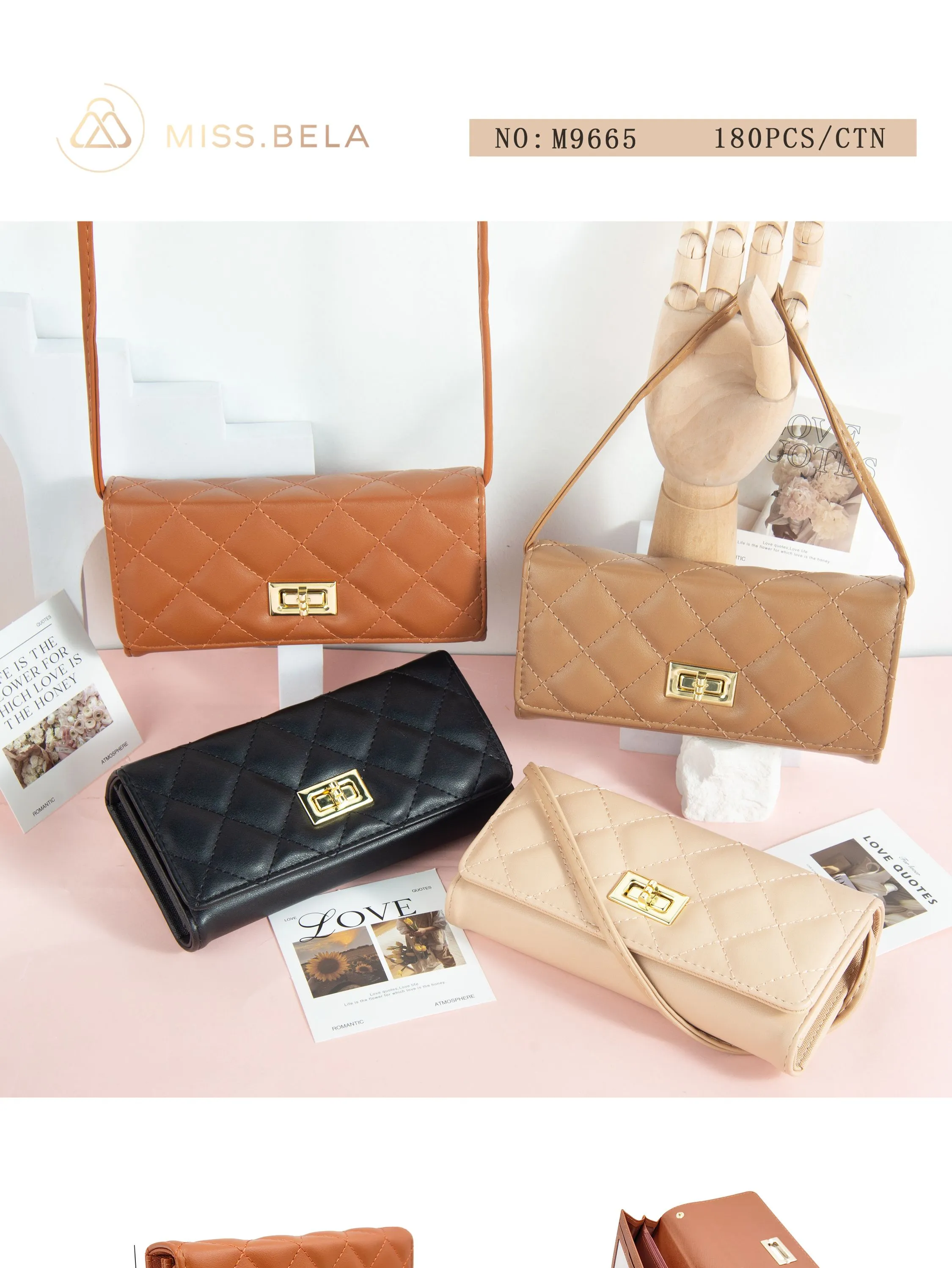 Kit de carteira com 3 peças-M9665