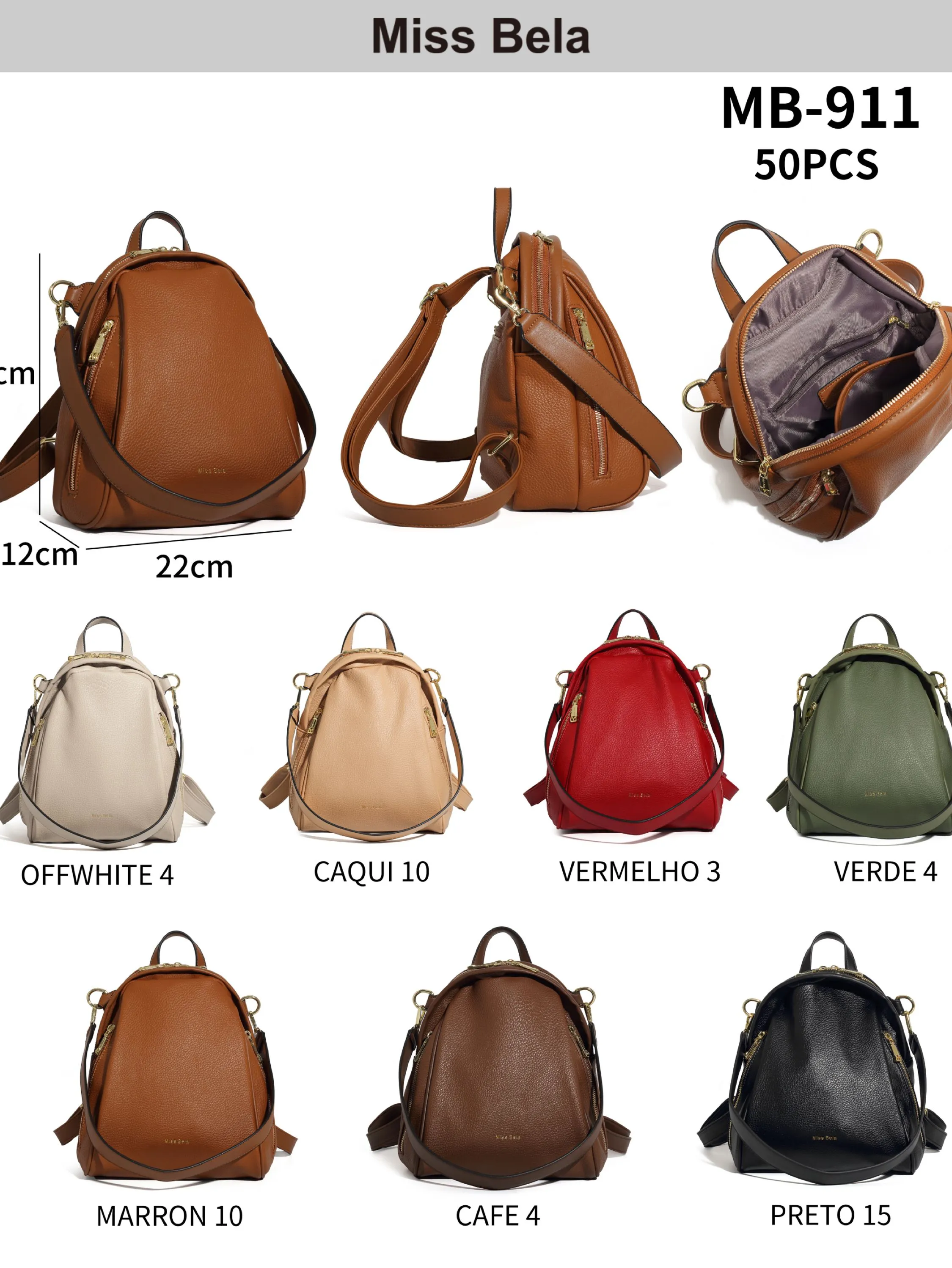 Bolsa mochila média MB911