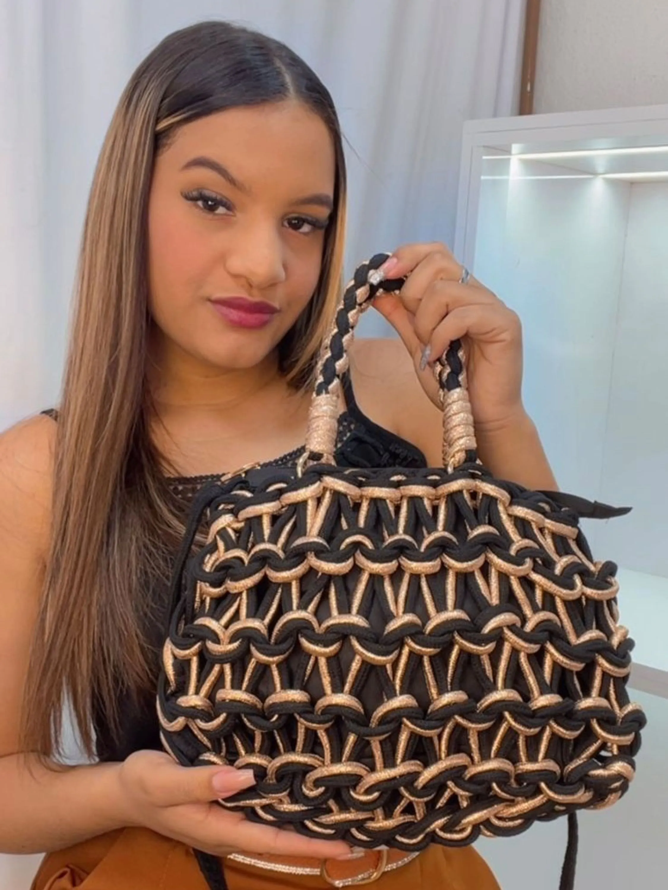 BOLSA DE MACRÂME MISS BELA - VS1028