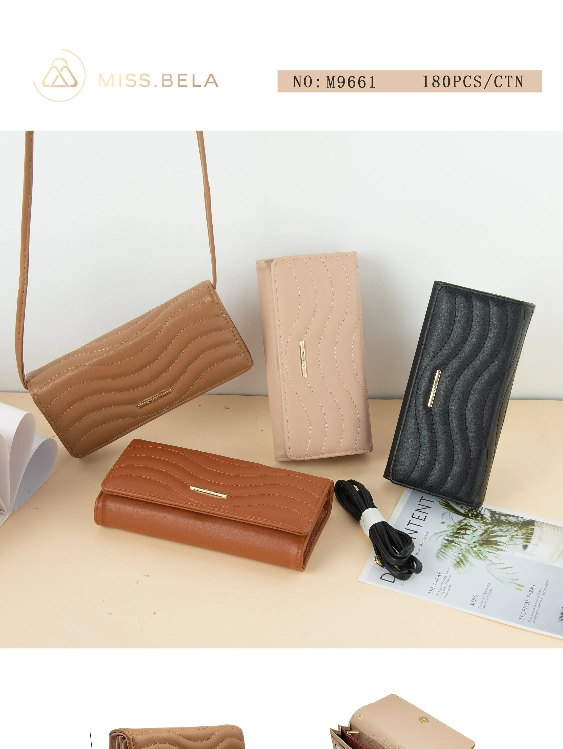 Kit de carteira com 3 peças -M9661