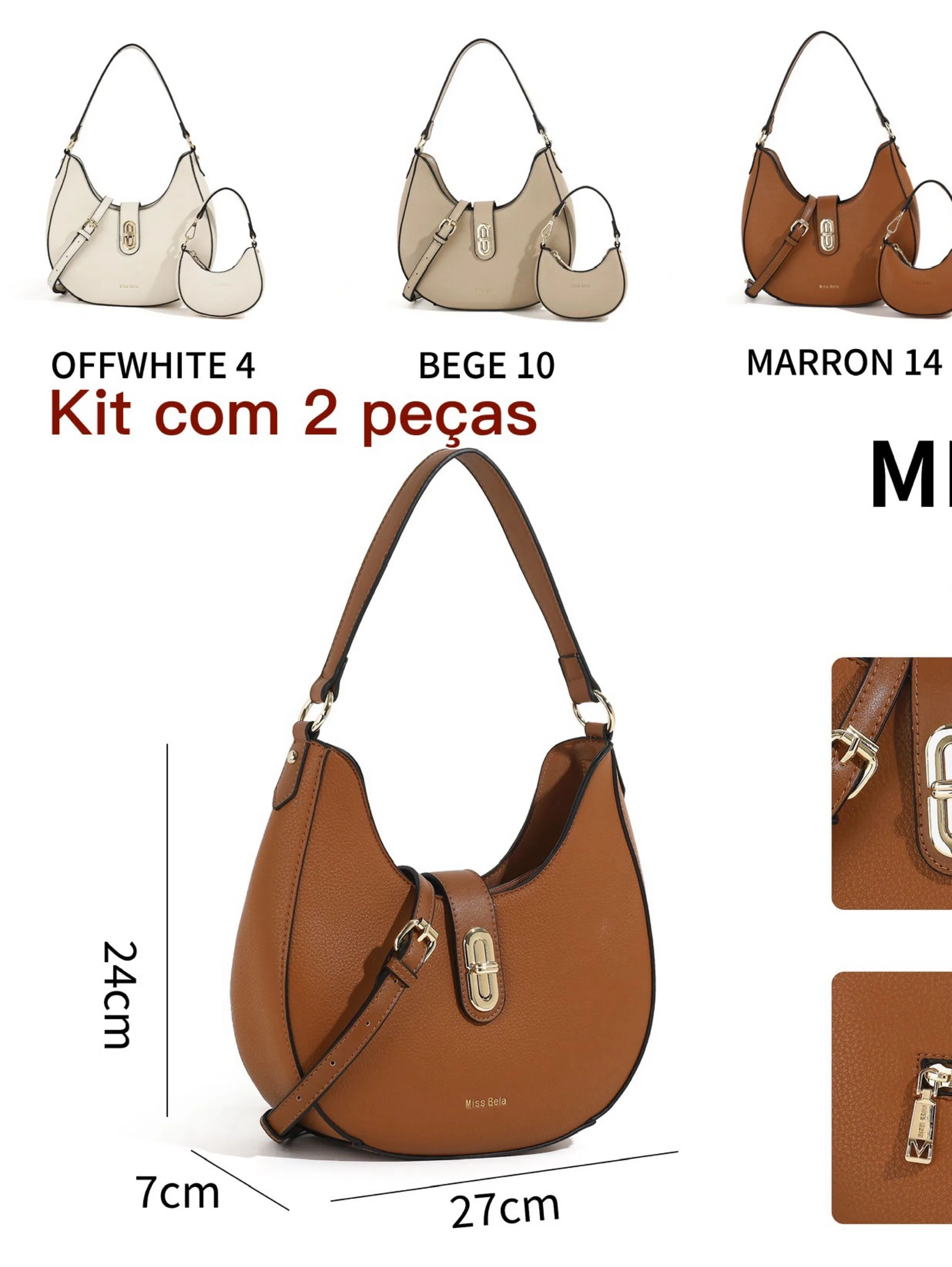 Bolsa meia lua MB-933