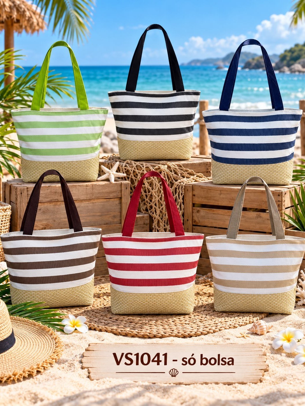 Bolsa de Praia Listrada- VS1041