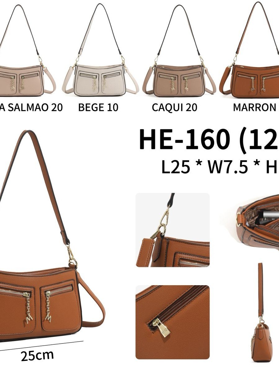 Bolsa com zíper Na frente