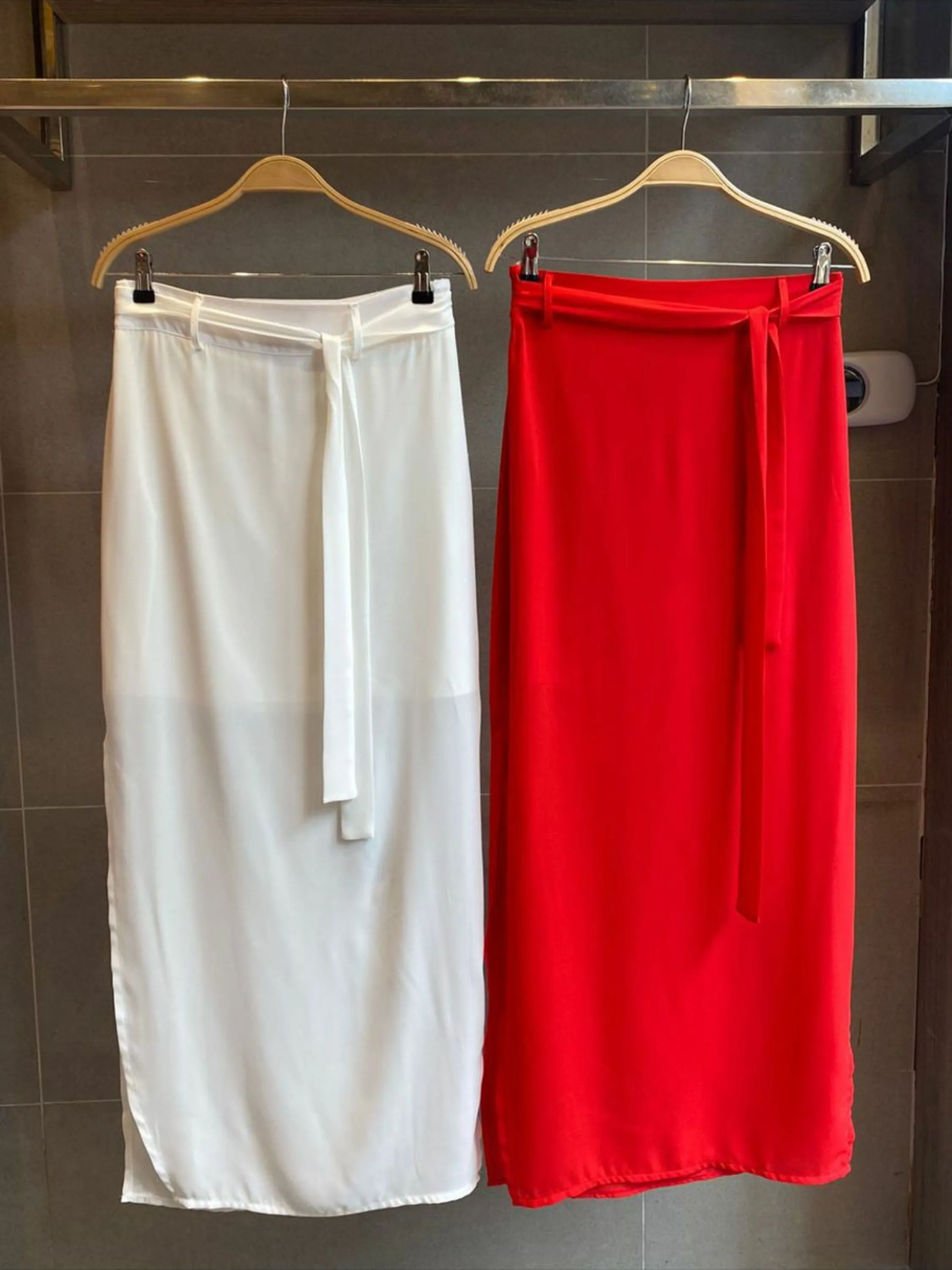 Saia crepe midi