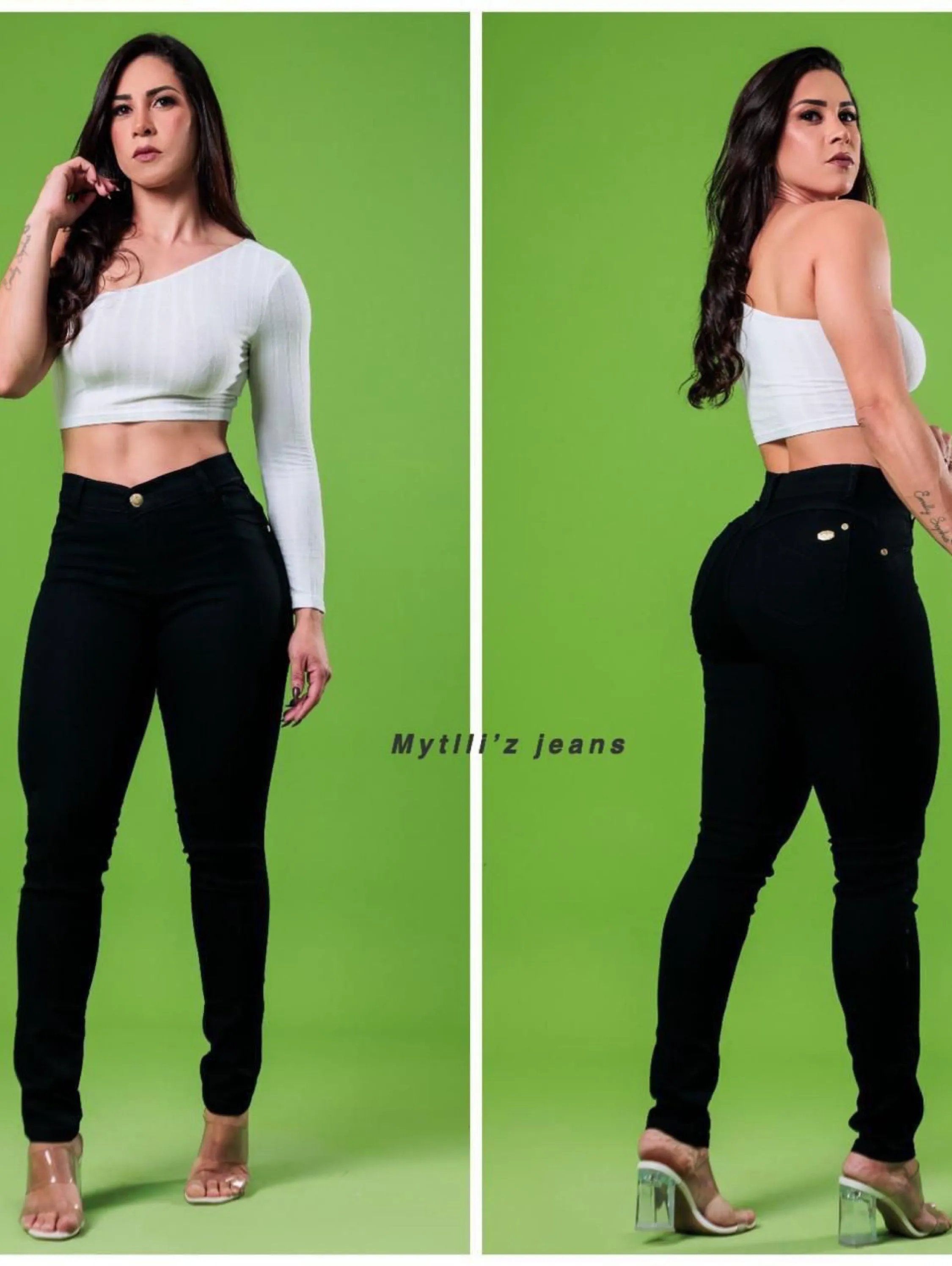 Calça jeans preta