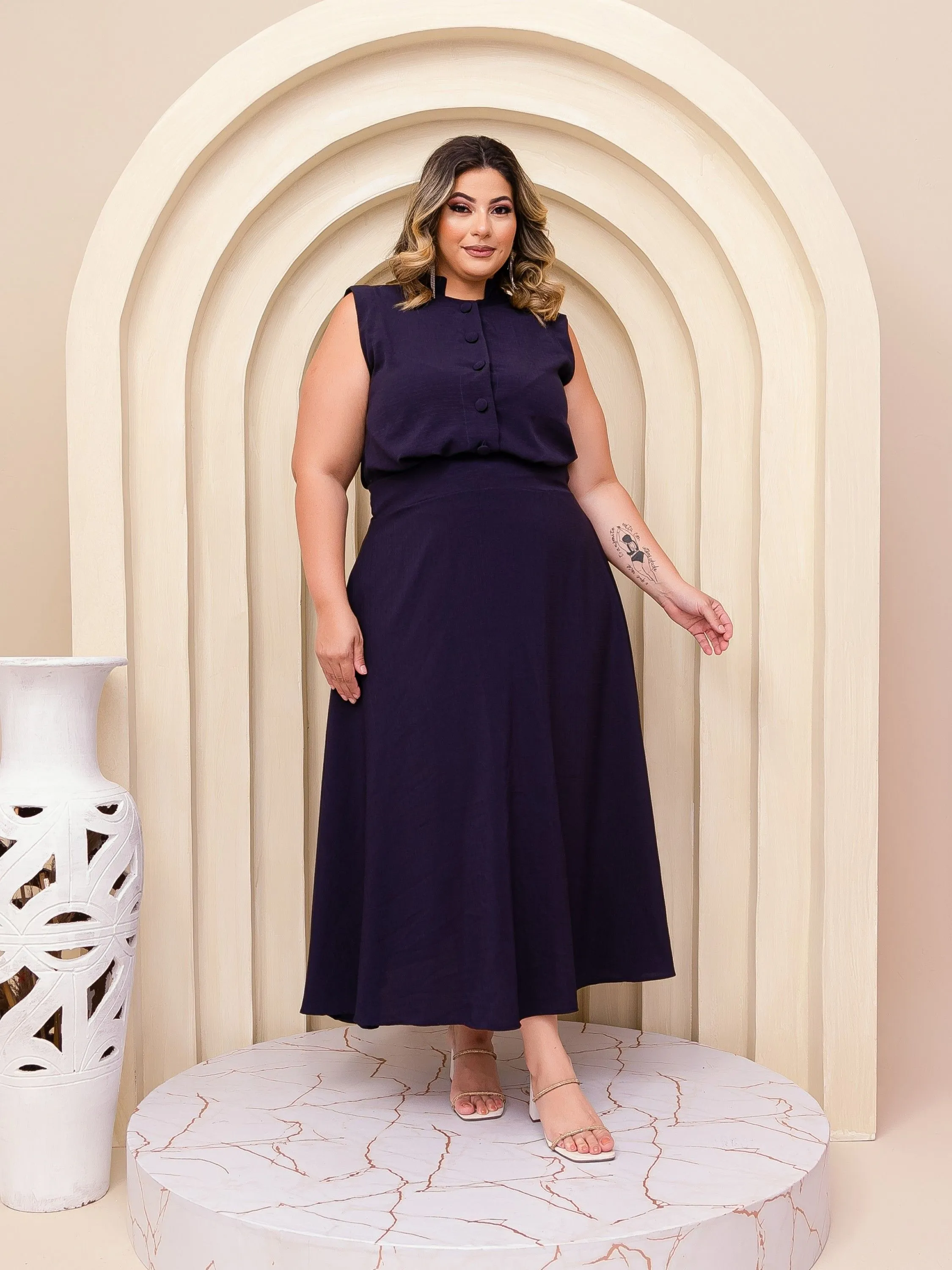 CONJUNTO DE SAIA PLUS SIZE